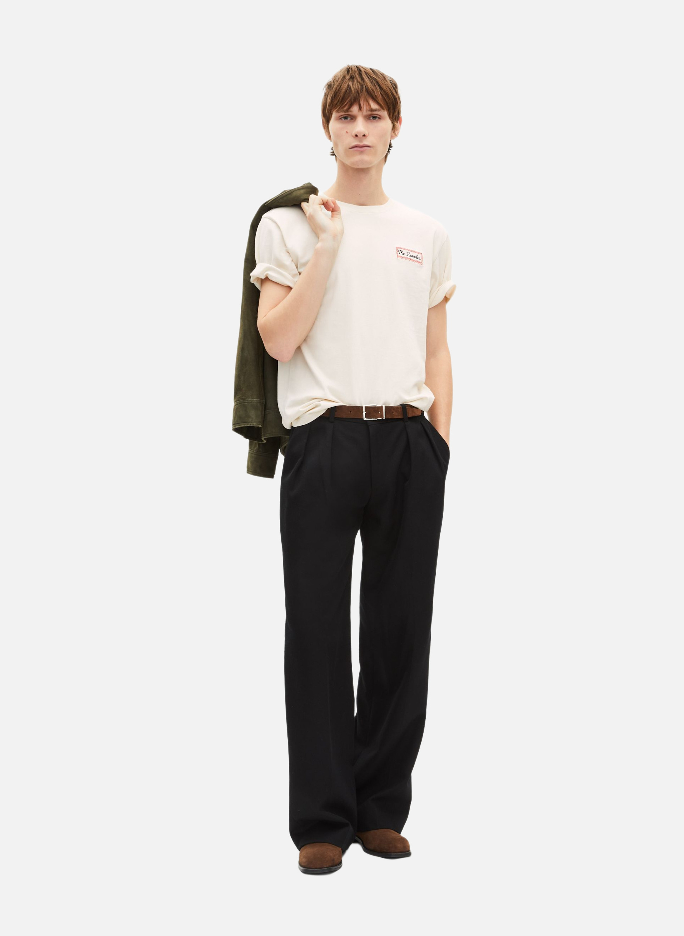 T-shirt avec sérigraphie via prony THE KOOPLES Beige