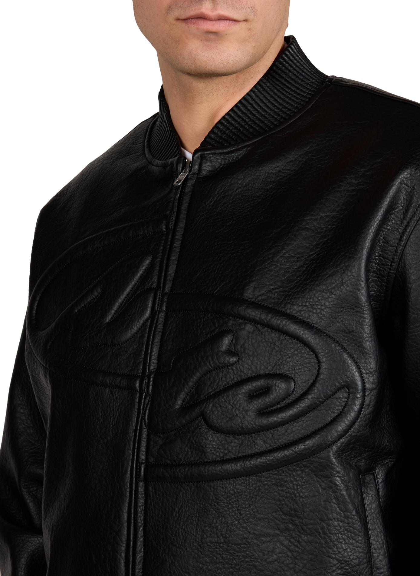 Veste ample avec demi-logo effet cuir ARTE ANTWERP Noir