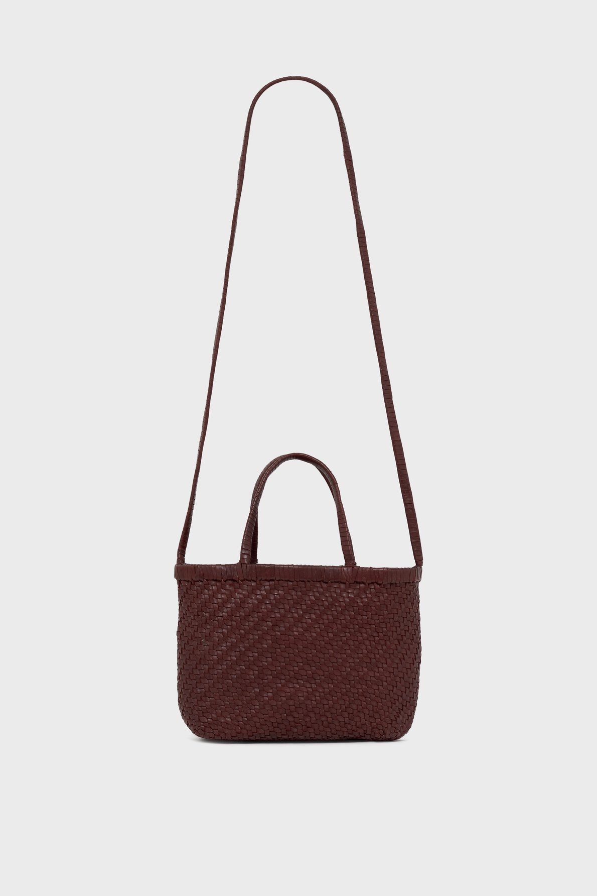 Petit sac à main en cuir tressé - gaby PABLO Rouge