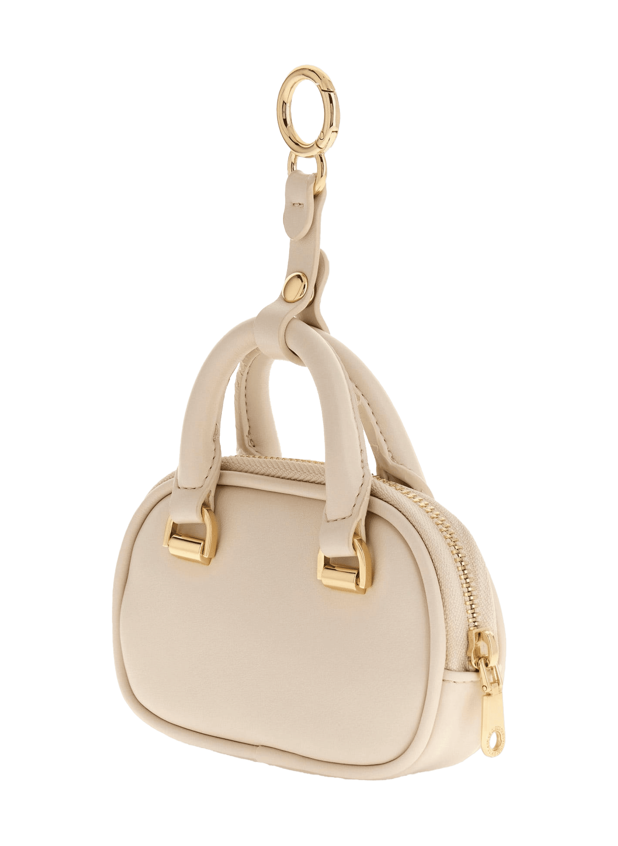 Llavero mini bolso de mano GUESS Beige