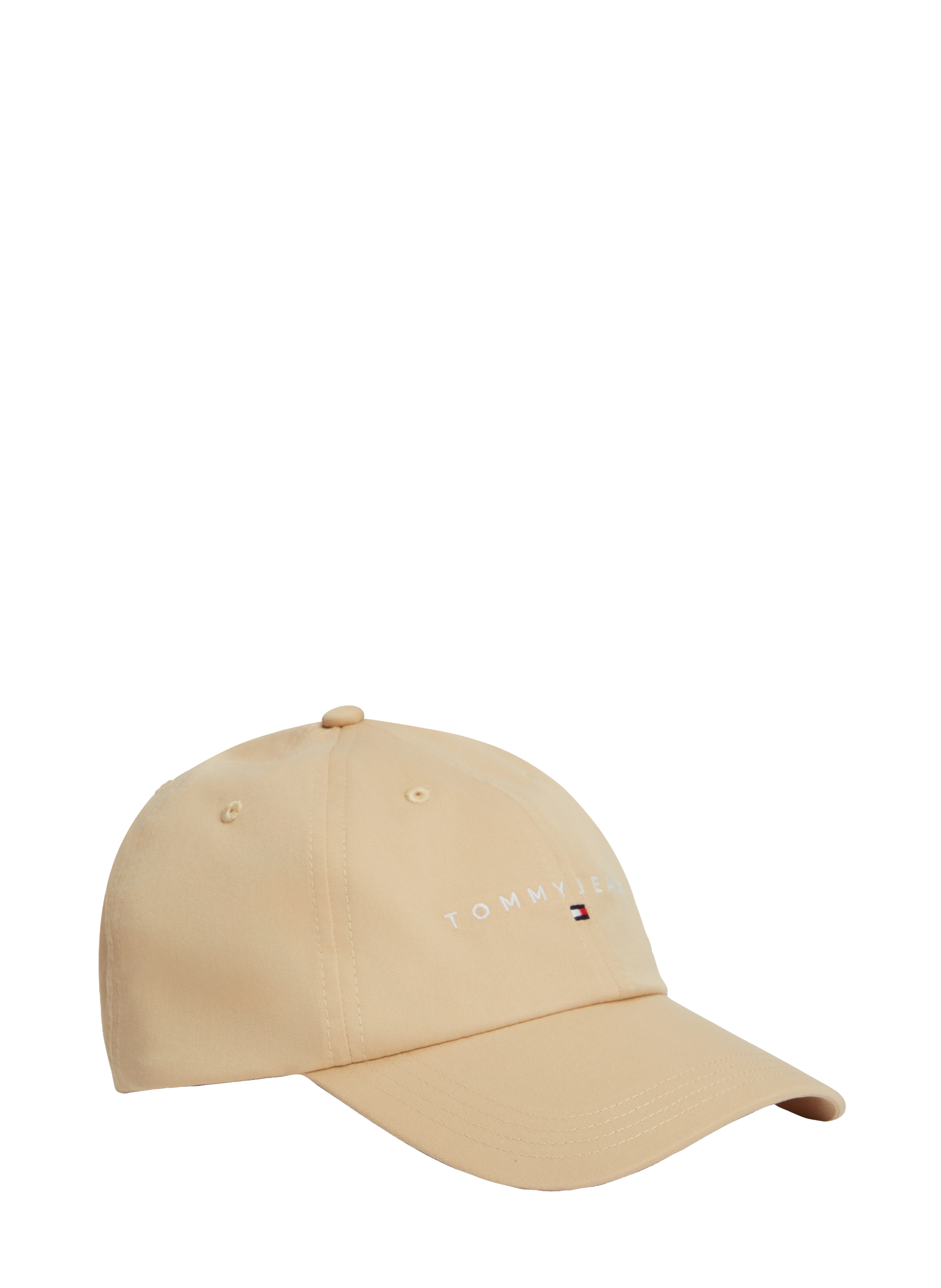 Embroidered cotton baseball cap TOMMY HILFIGER Beige