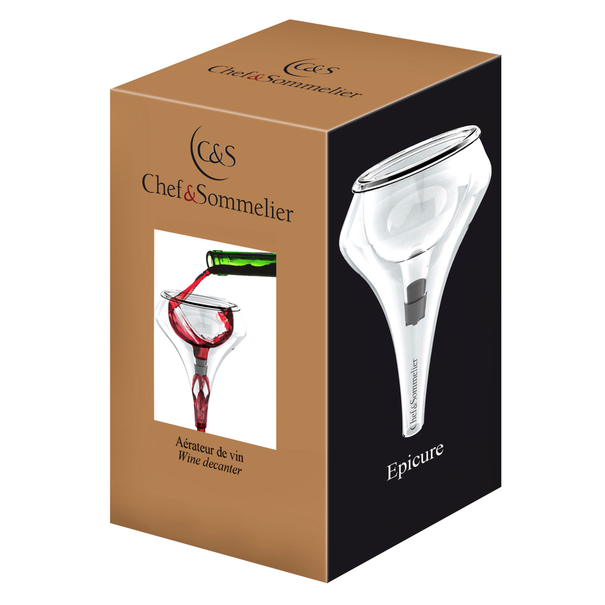 Epicure - aérateur de vin CHEF & SOMMELIER Transparent