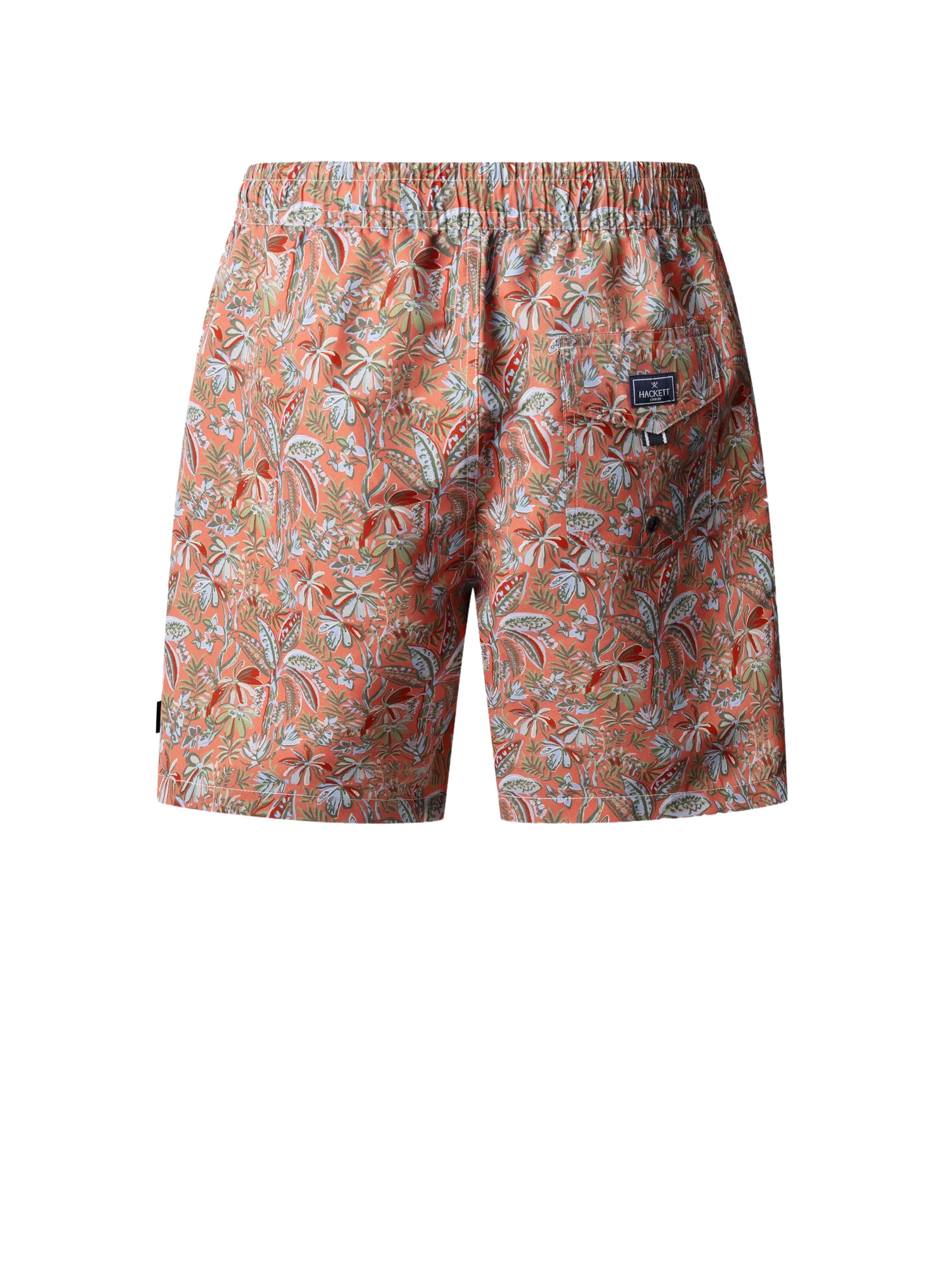 Short de bain à imprimé floral HACKETT Orange