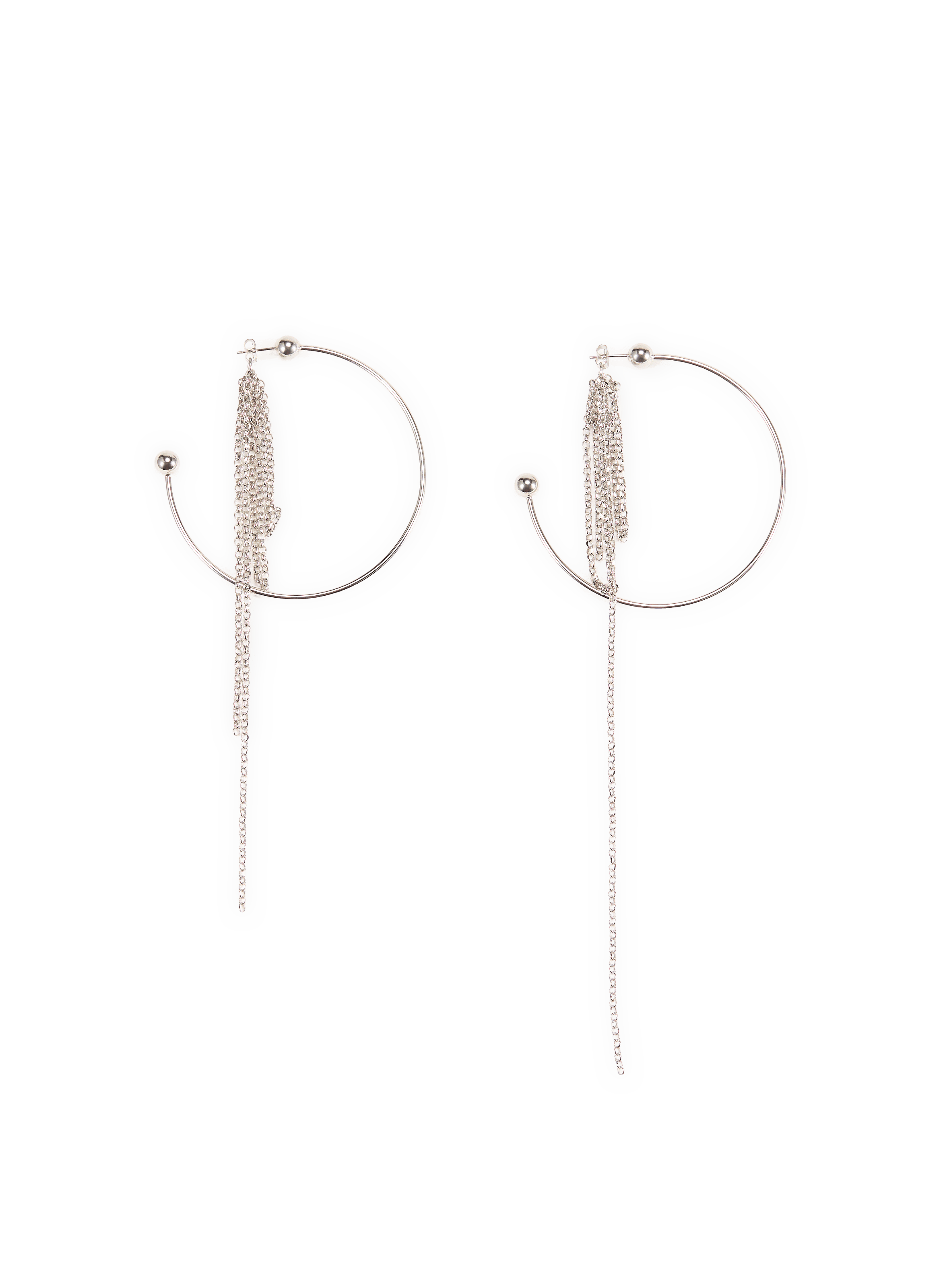 Créoles Sienna en laiton JUSTINE CLENQUET Argent