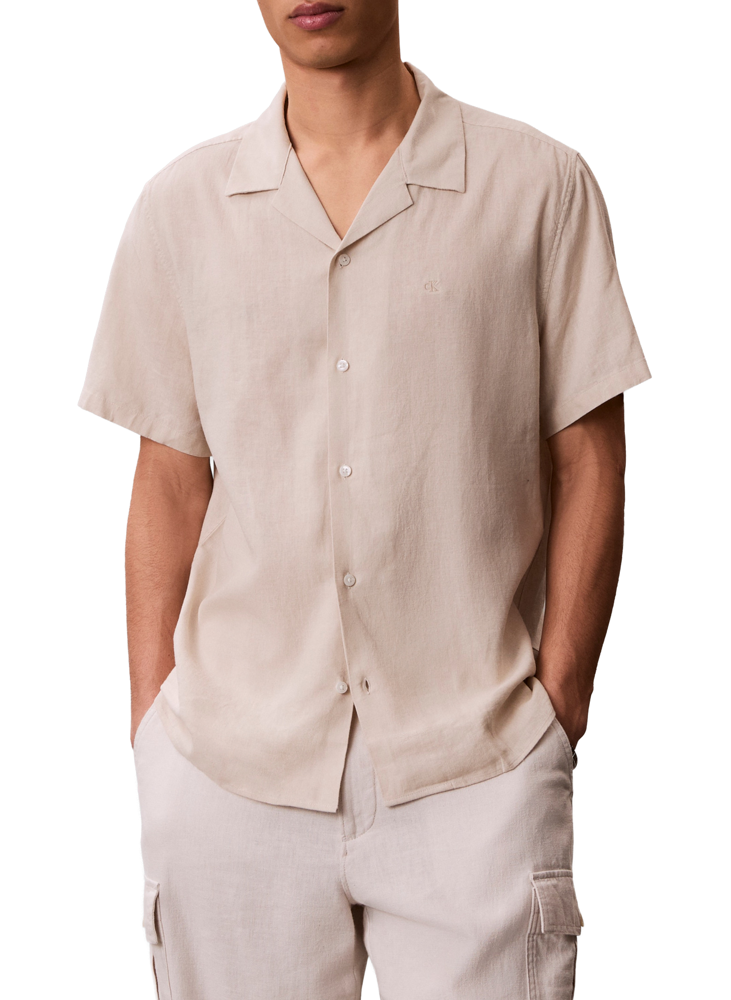 Short-sleeved shirt CALVIN KLEIN Beige