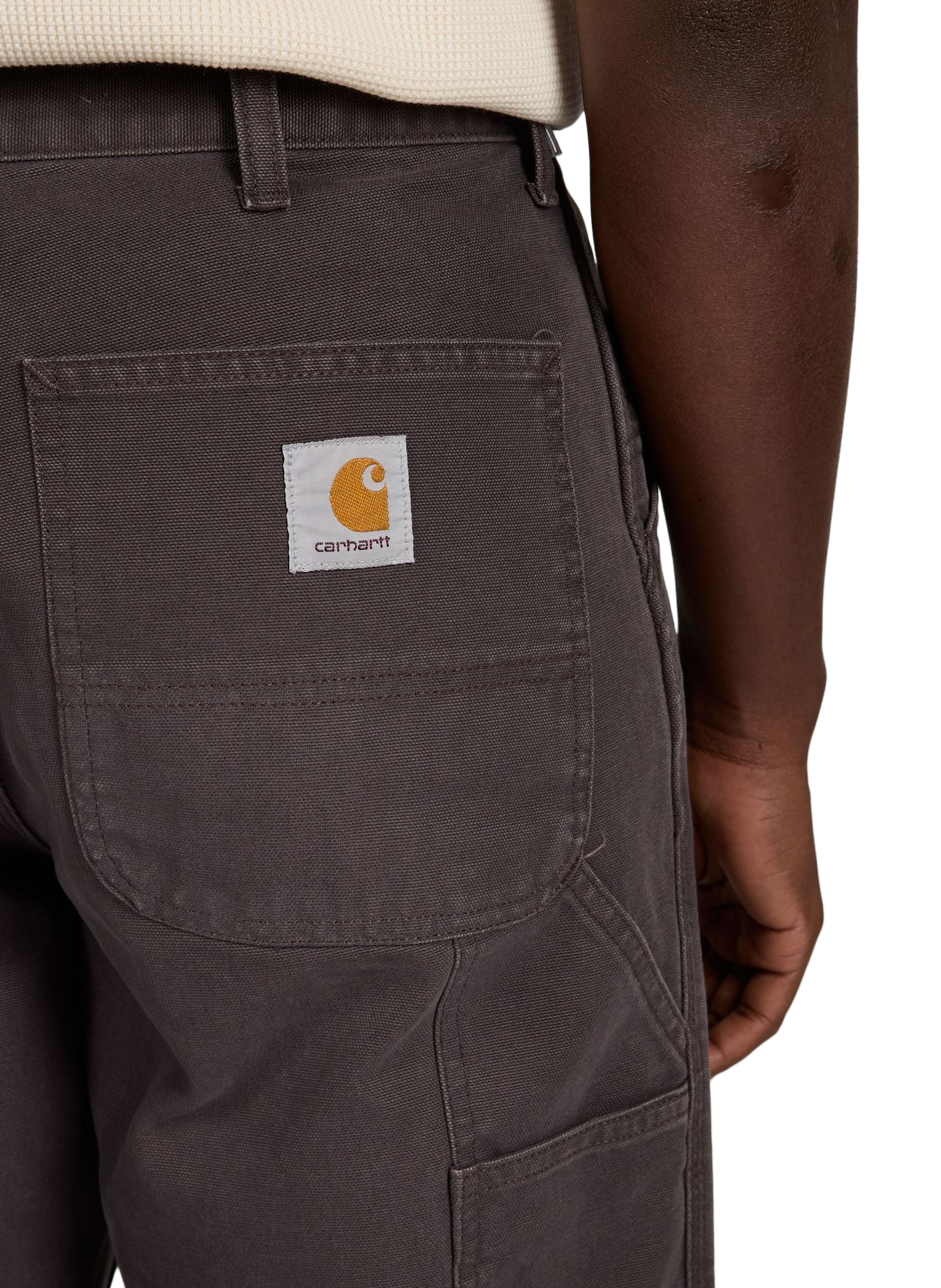 Plain cotton trousers CARHARTT WIP Brown