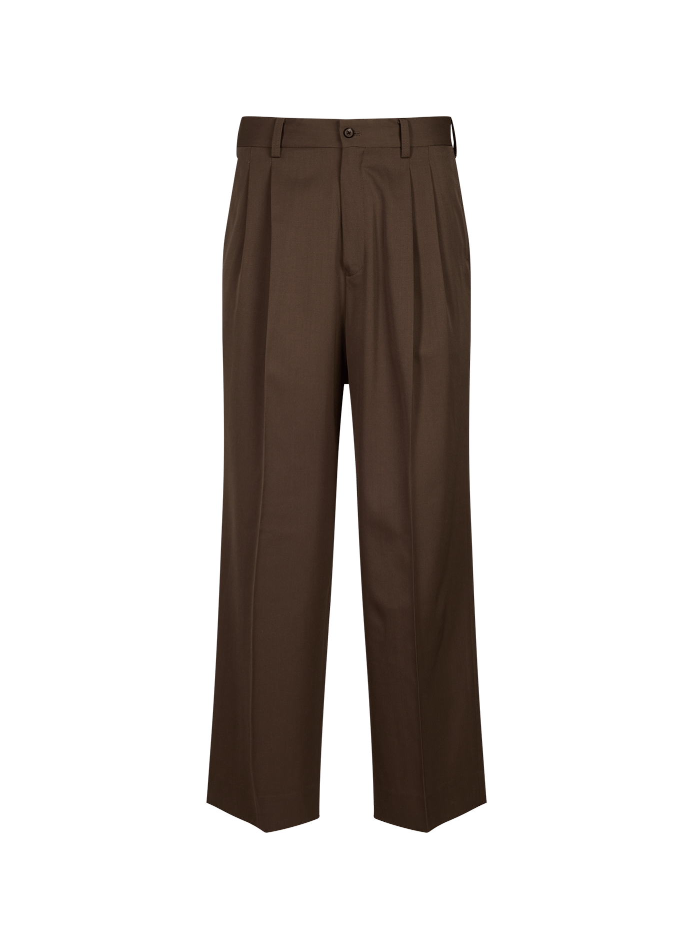 Wide-Leg Wool Trousers SSSTEIN Beige