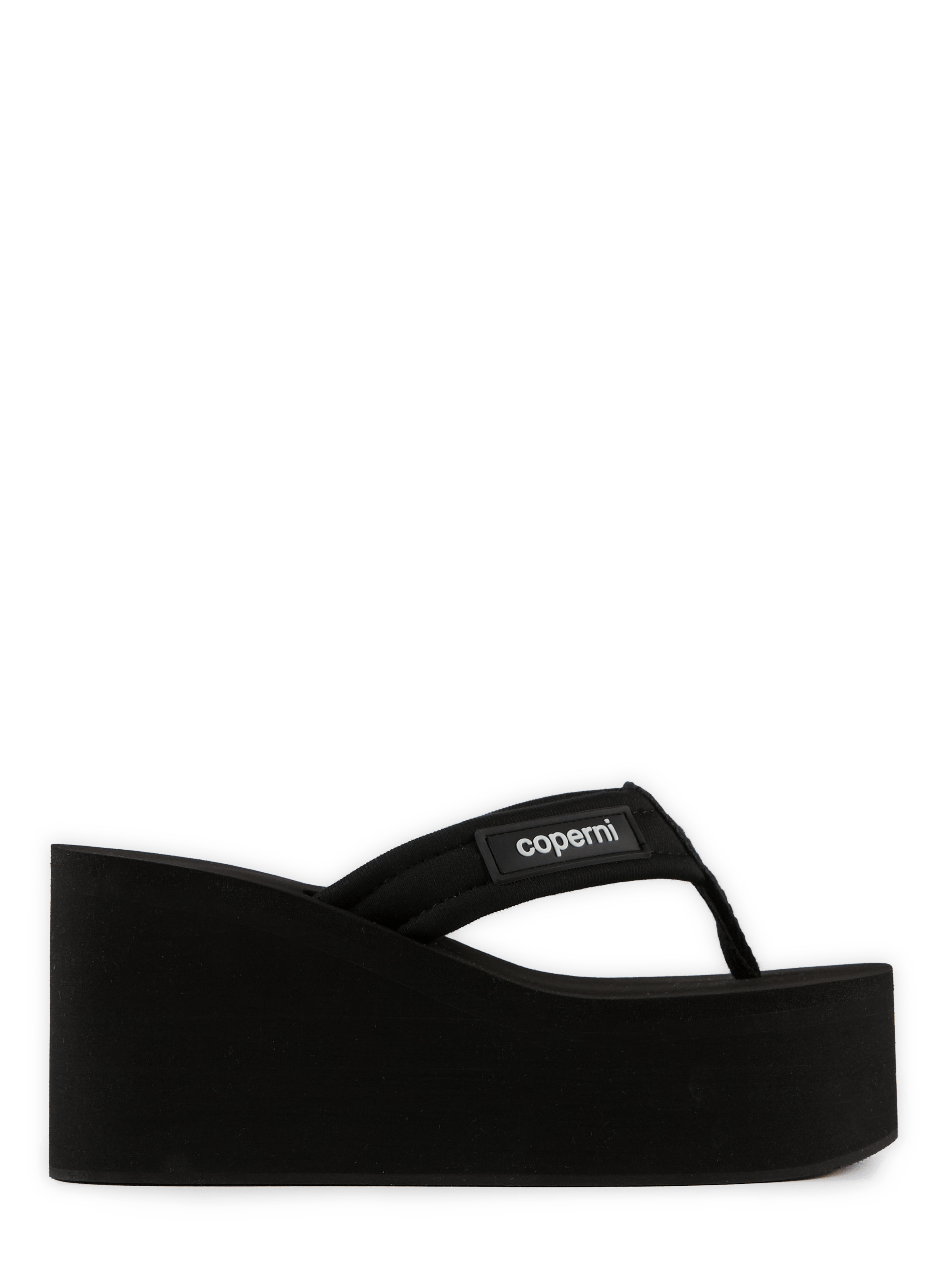 Sandalias de plataforma con suela compensada. COPERNI Negro