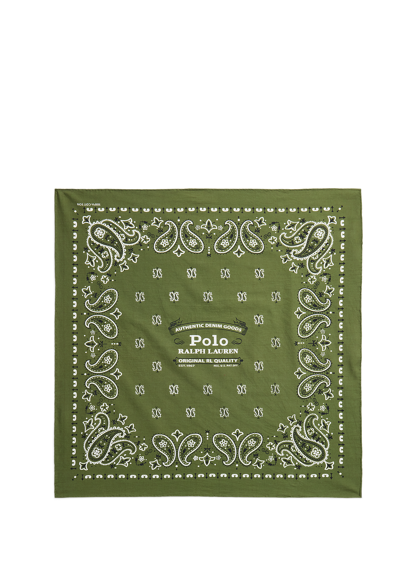 Cotton logo bandana POLO RALPH LAUREN Green