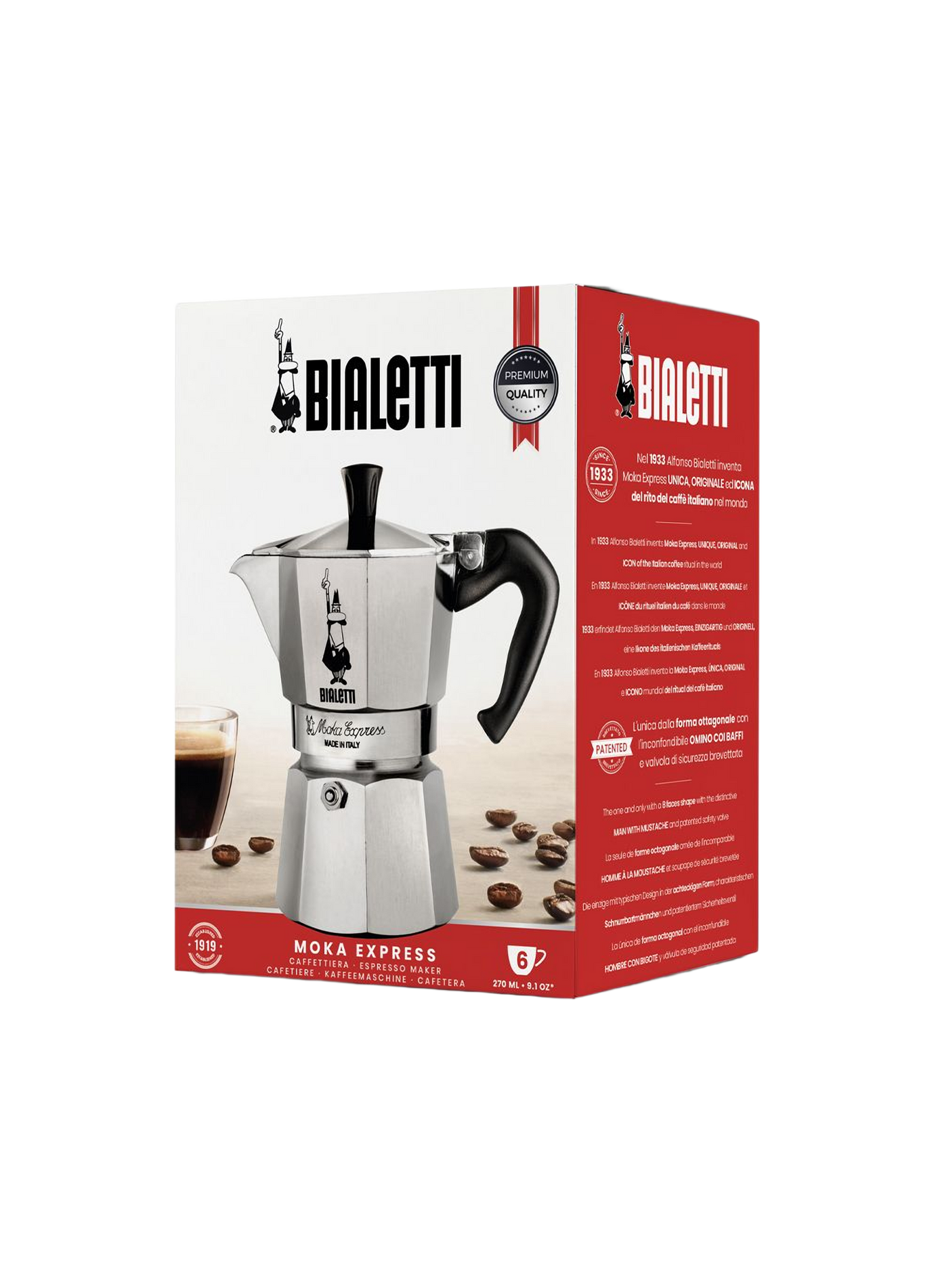 Moka Express Coffee Maker BIALETTI Silver