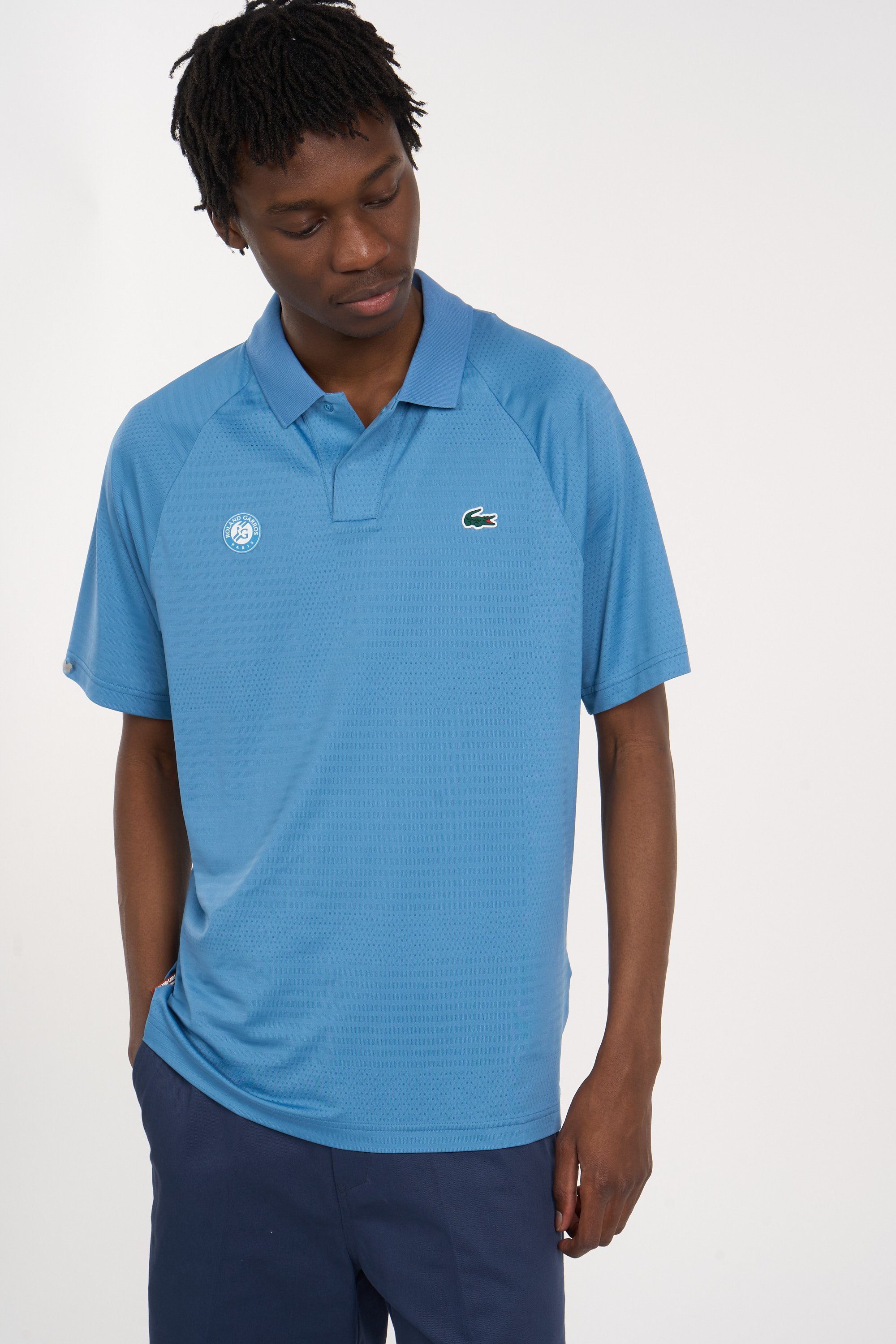 Polo roland garros performance LACOSTE Bleu
