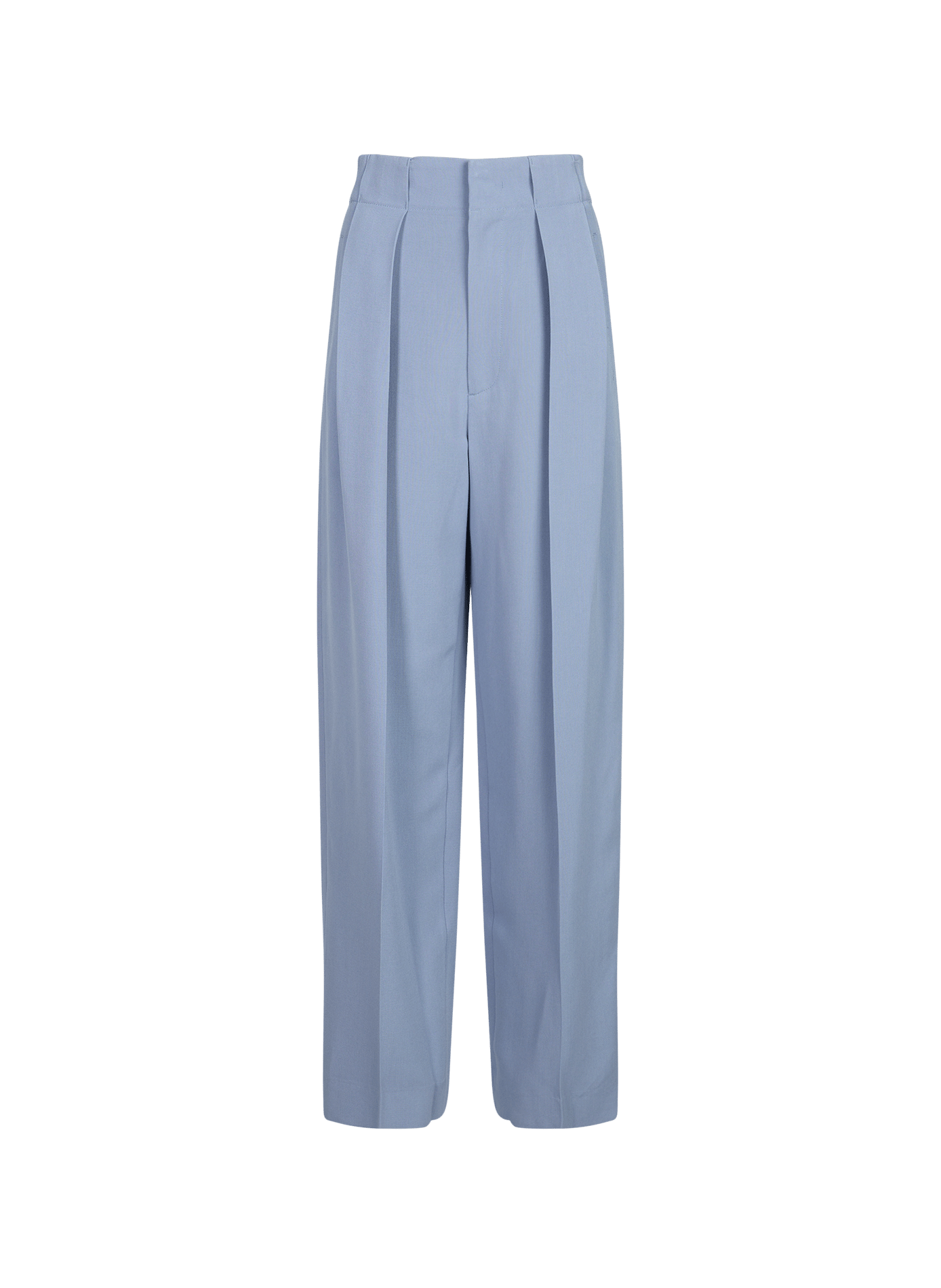 Wijde hoge taille broek VICTORIA BECKHAM Blauw