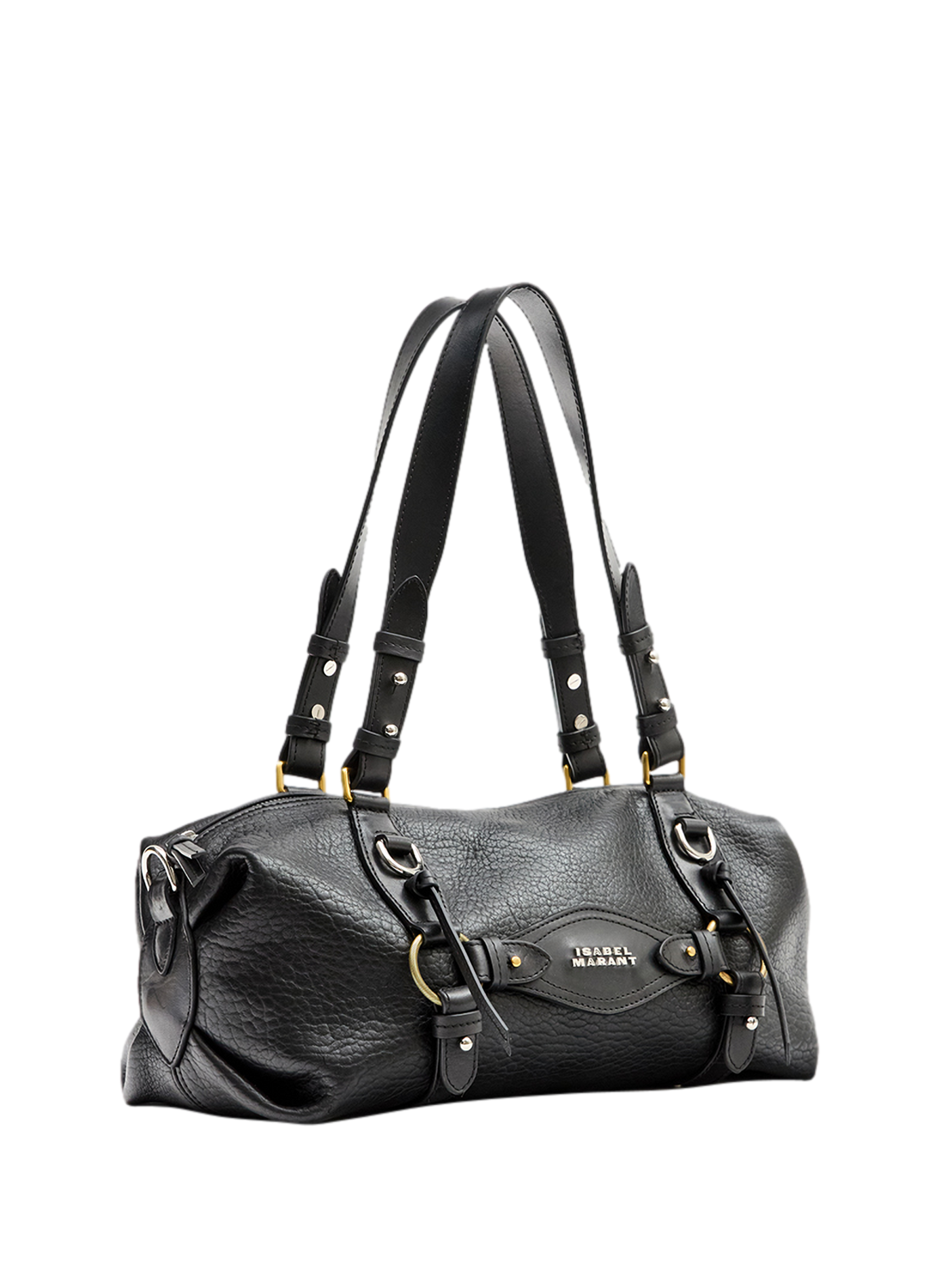 Bowlingtas Tilpa Mini in bubble leer ISABEL MARANT Zwart