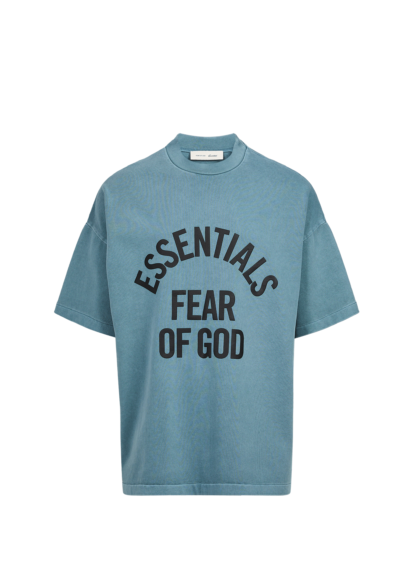 T-shirt ample épais sérigraphié FEAR OF GOD ESSENTIALS Bleu