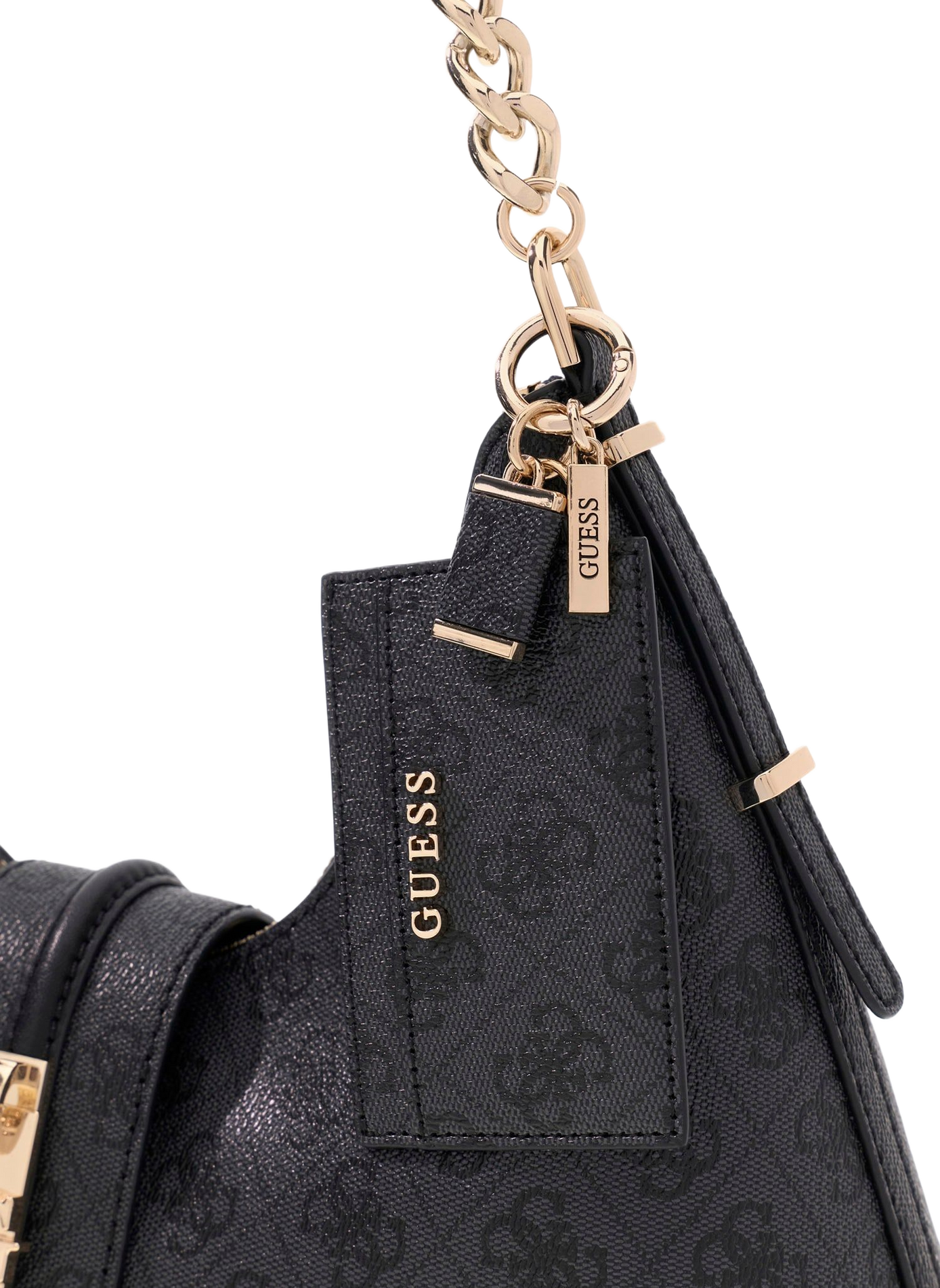 Bedruckte Handtasche GUESS Schwarz