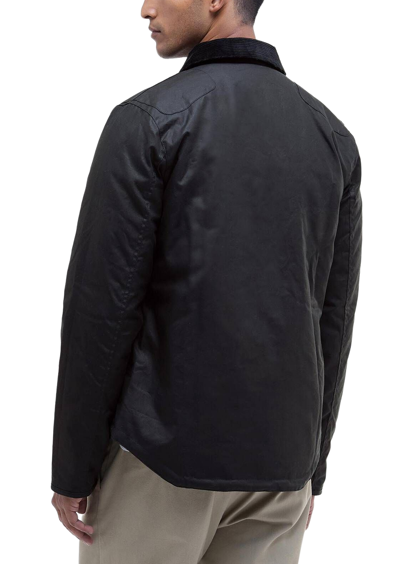 Blouson droit en coton BARBOUR Bleu