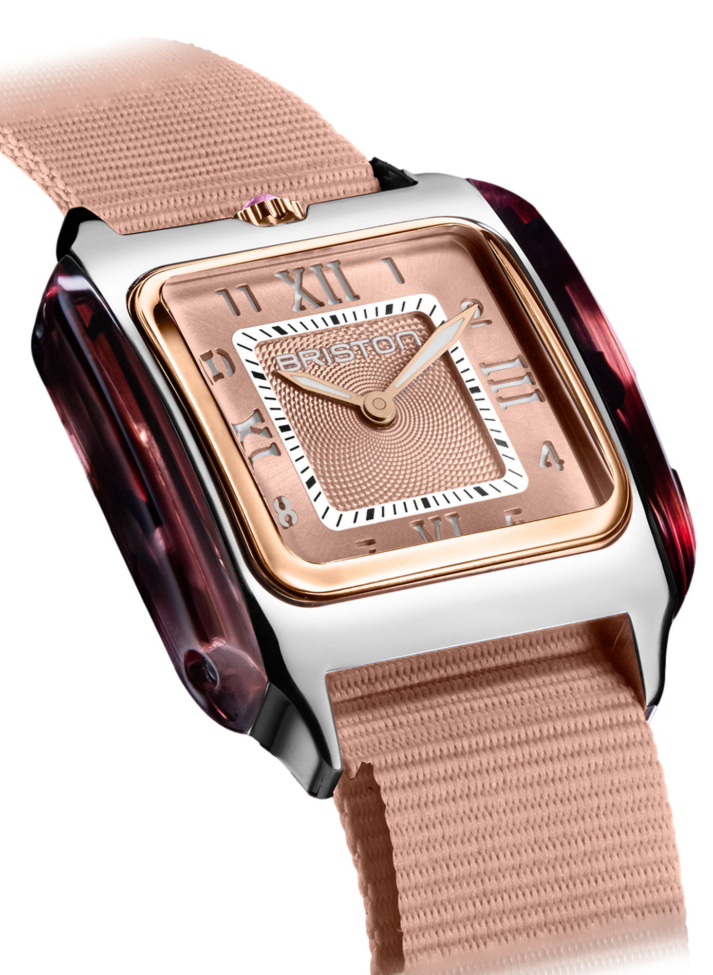 Montre quartz Streamliner Kennedy en nylon BRISTON Rose