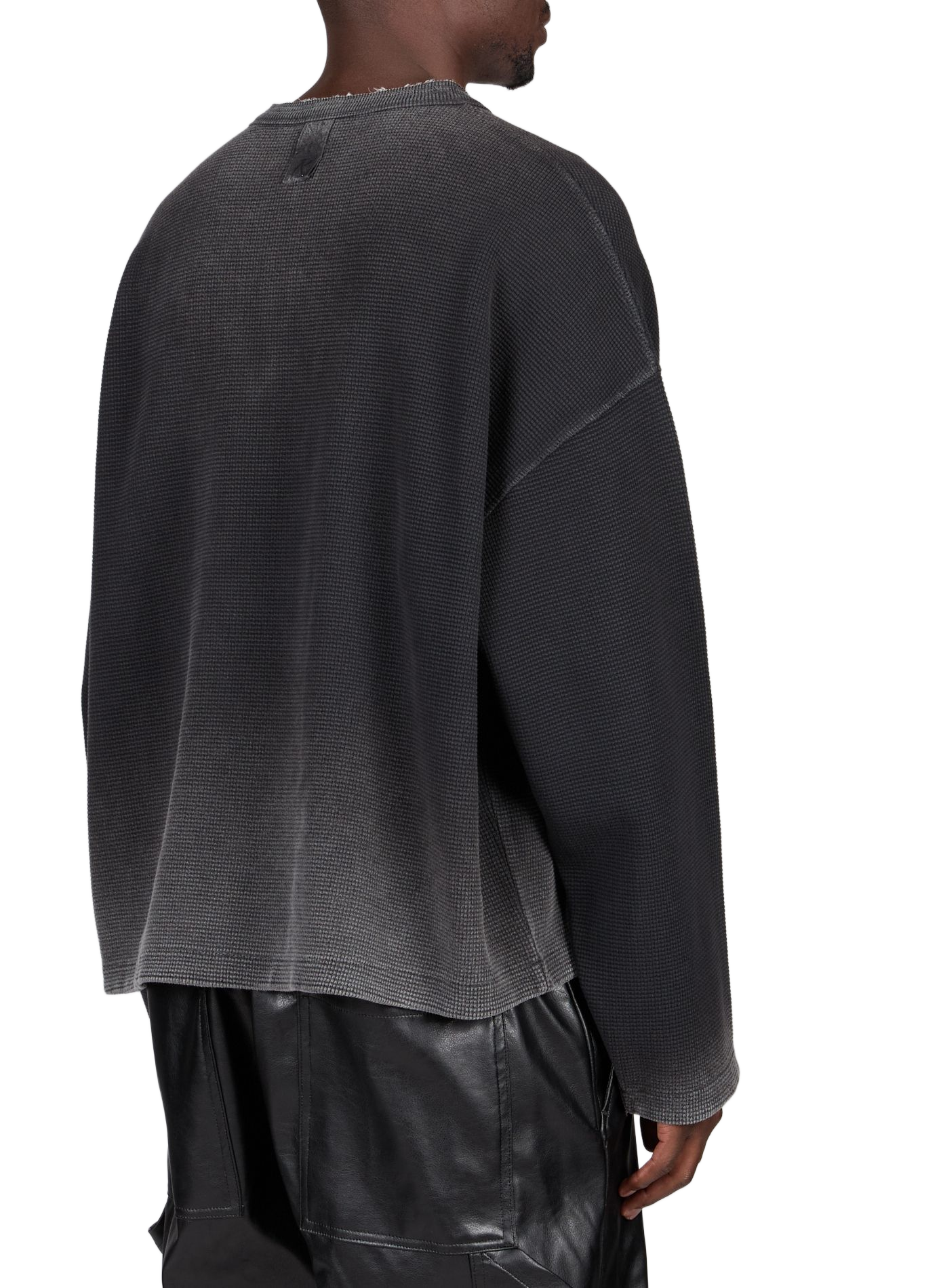 Gerade geschnittene Baumwollhose mit Struktur REPRESENT Schwarz