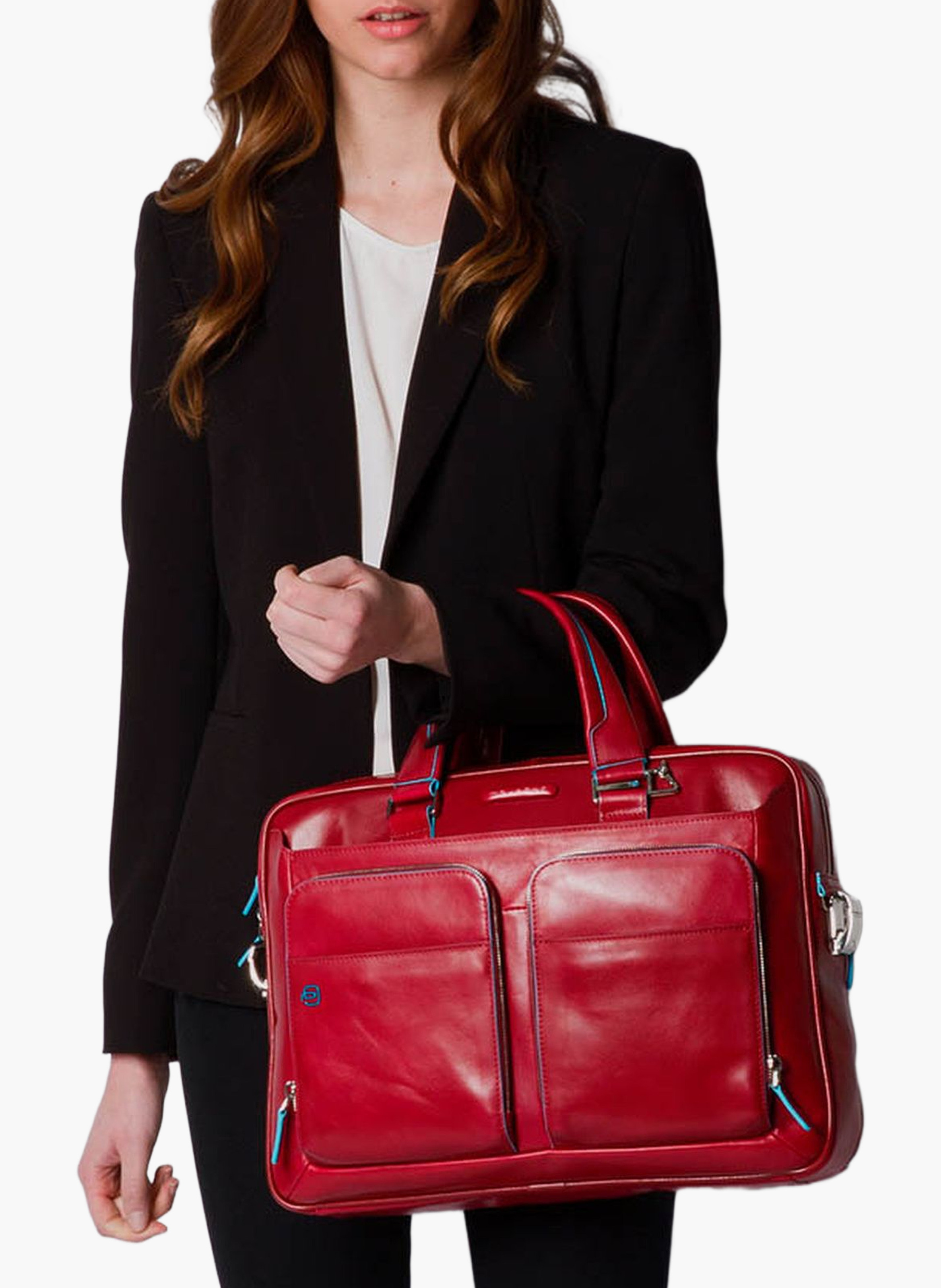 15" laptop tas op maat gemaakt PIQUADRO Bruin