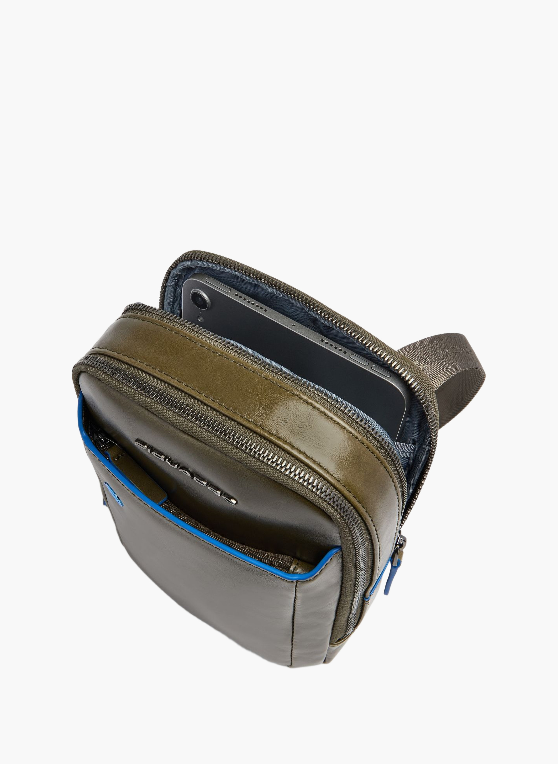 Schoudertas voor heren voor iPad® PIQUADRO Groen