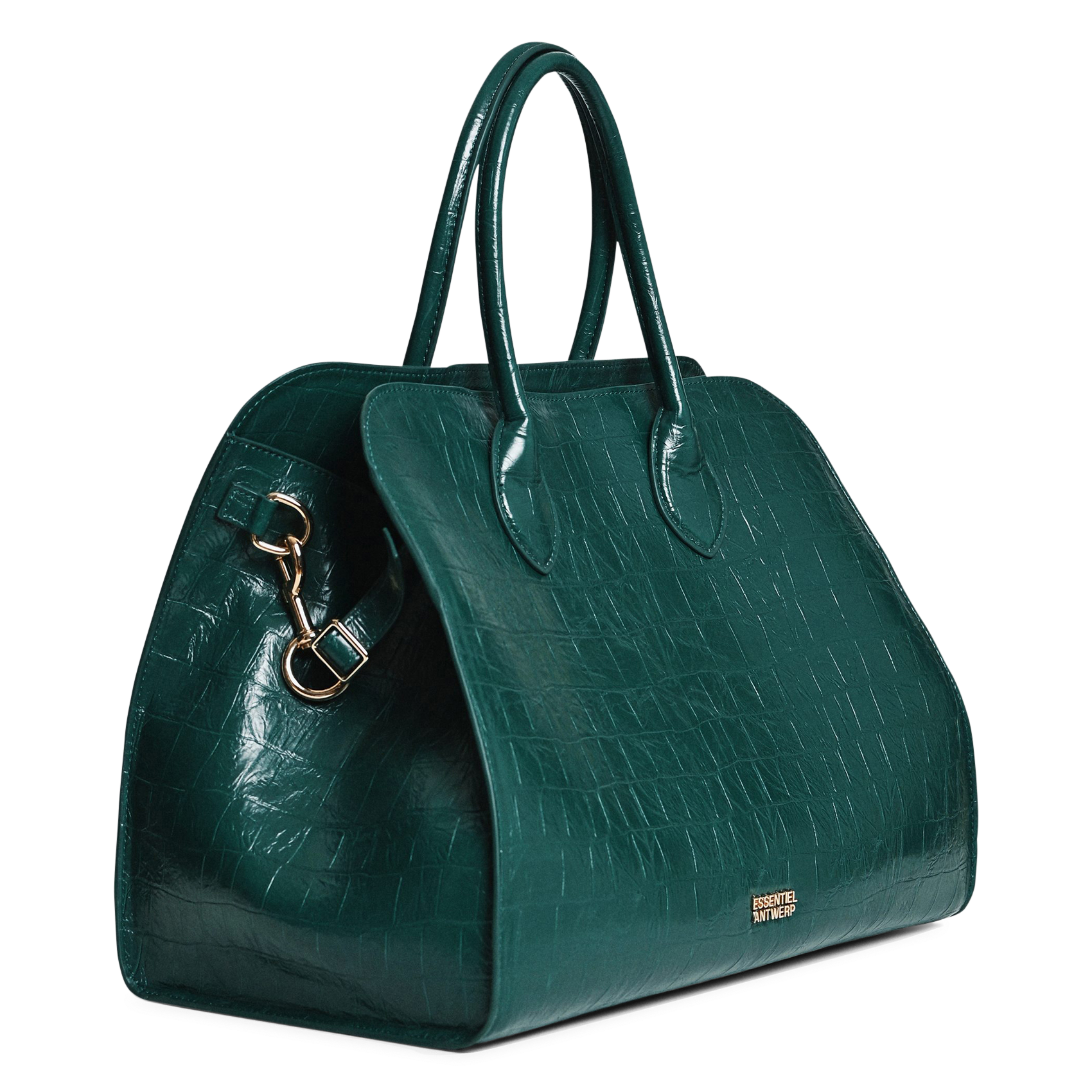 Sac cabas effet peau de crocodile katarina ESSENTIEL ANTWERP Vert