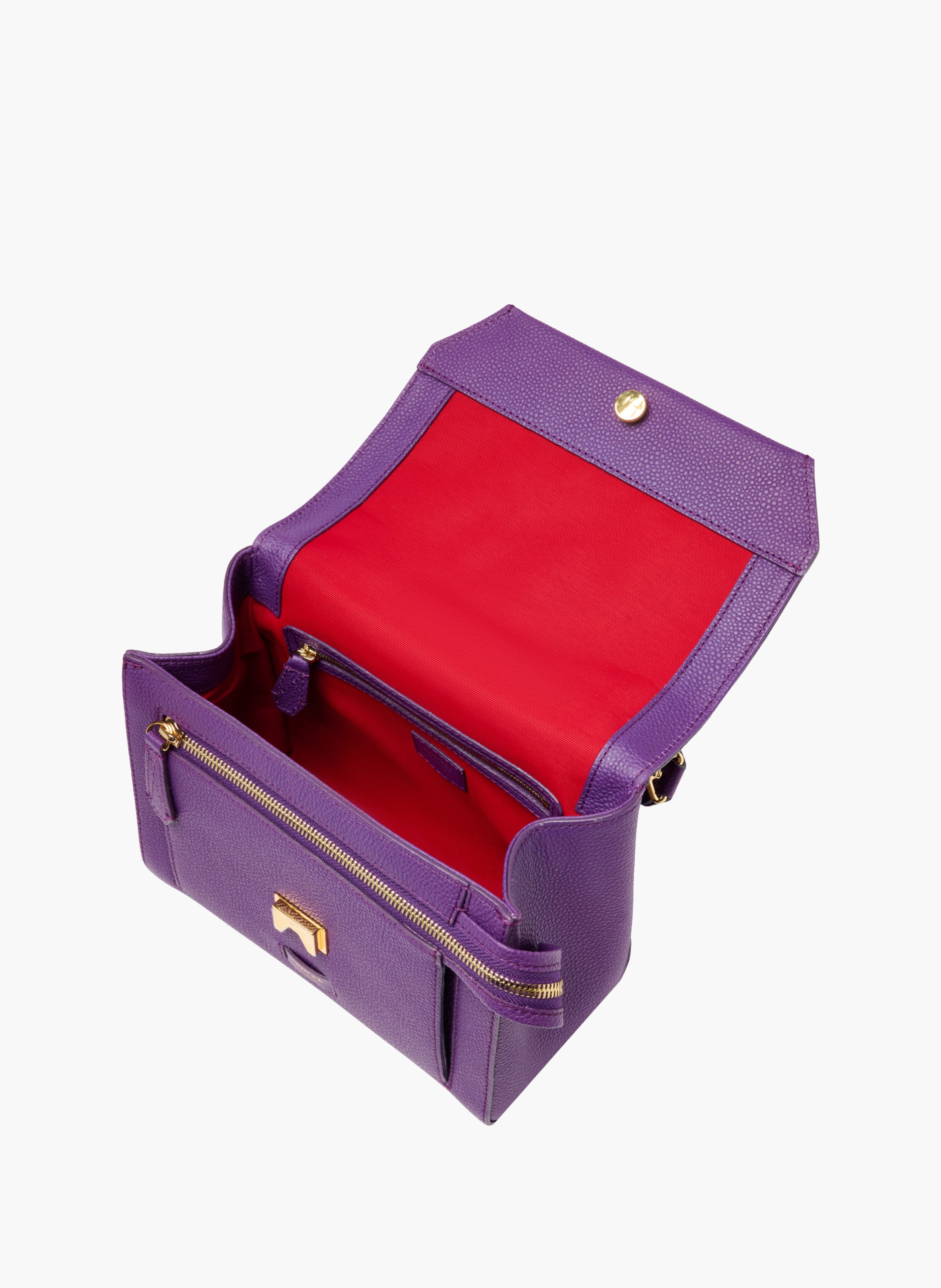 Sac rabat m ninon de lancel en cuir LANCEL Violet