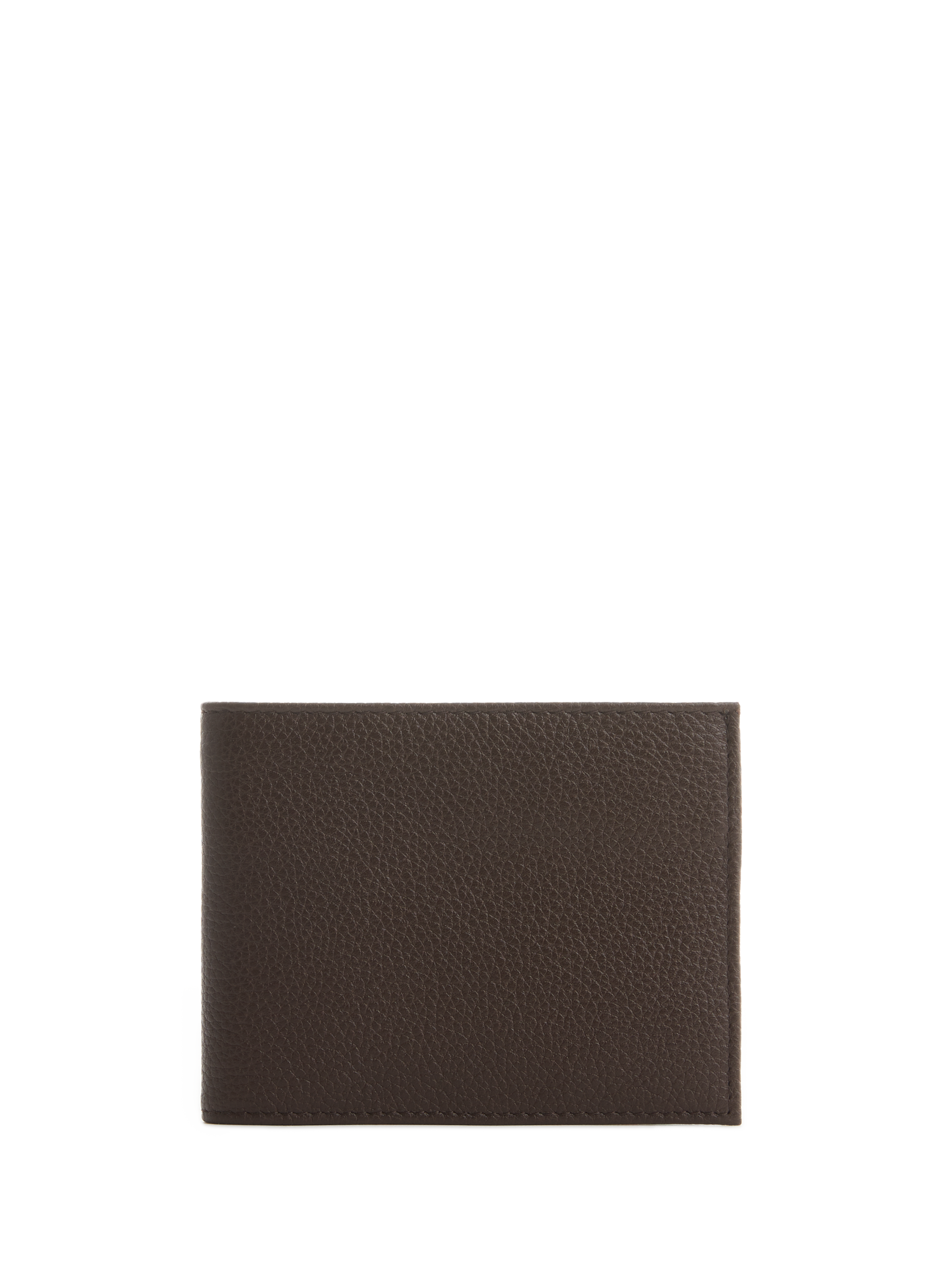 AU PRINTEMPS PARIS Portefeuille en cuir Marron