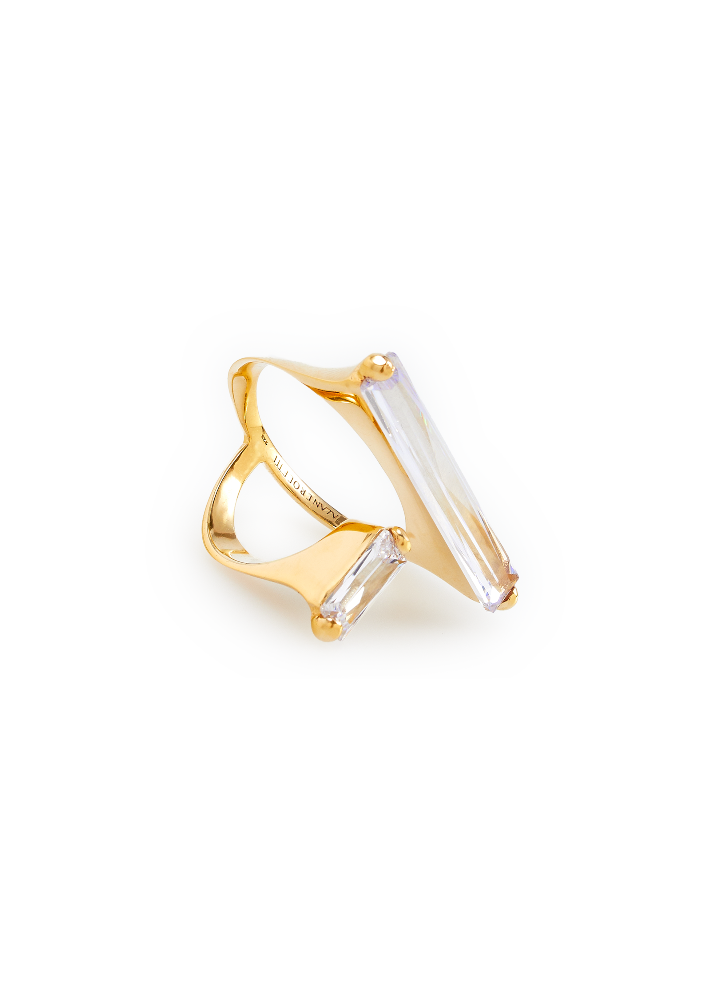 Fantasy gold-plated silver ring ALAN CROCETTI Golden