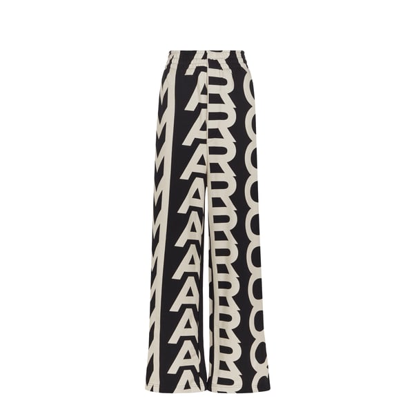 Pantalon monogrammé en coton