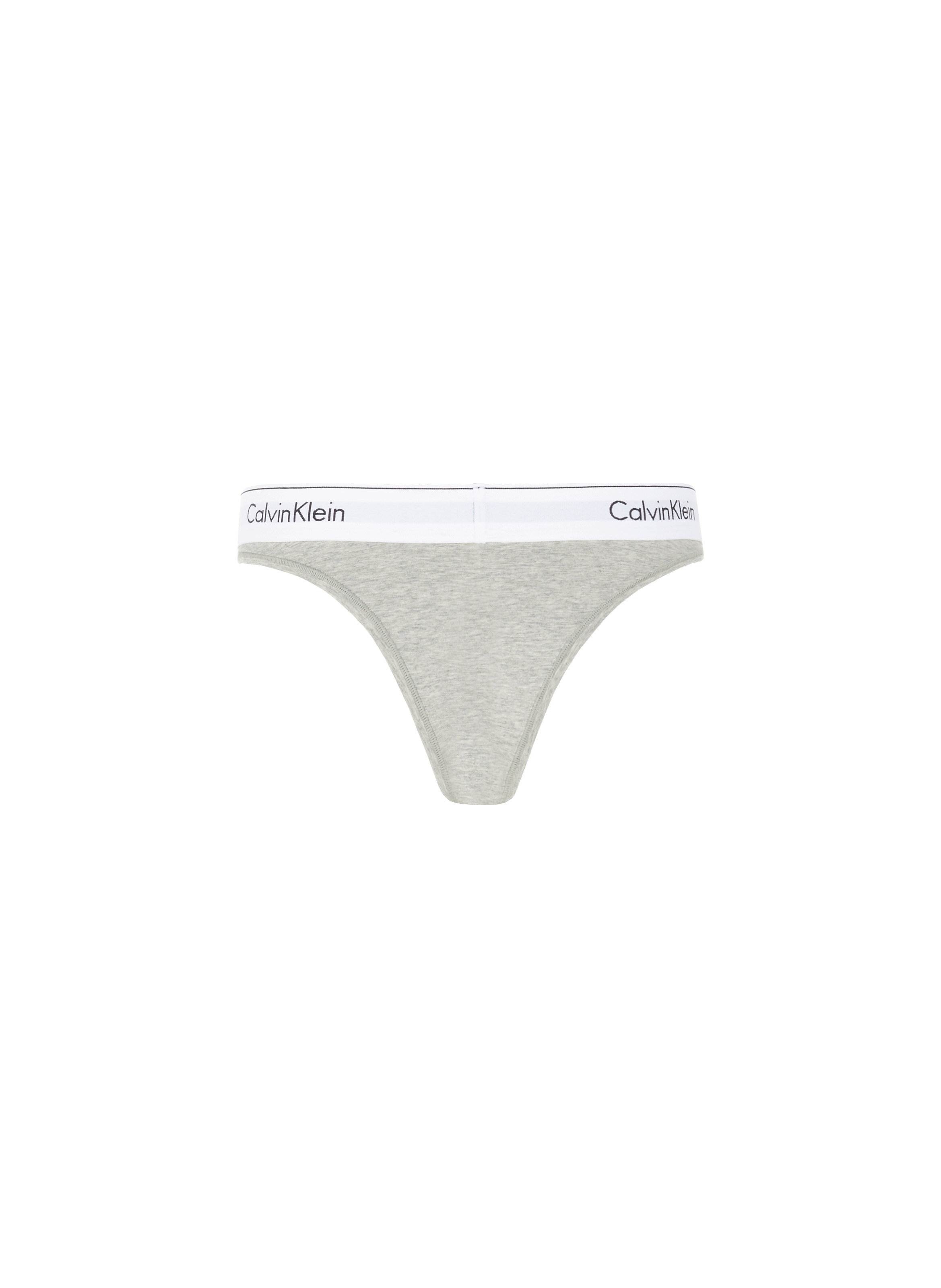 Tanga avec élastique logotypé CALVIN KLEIN Gris