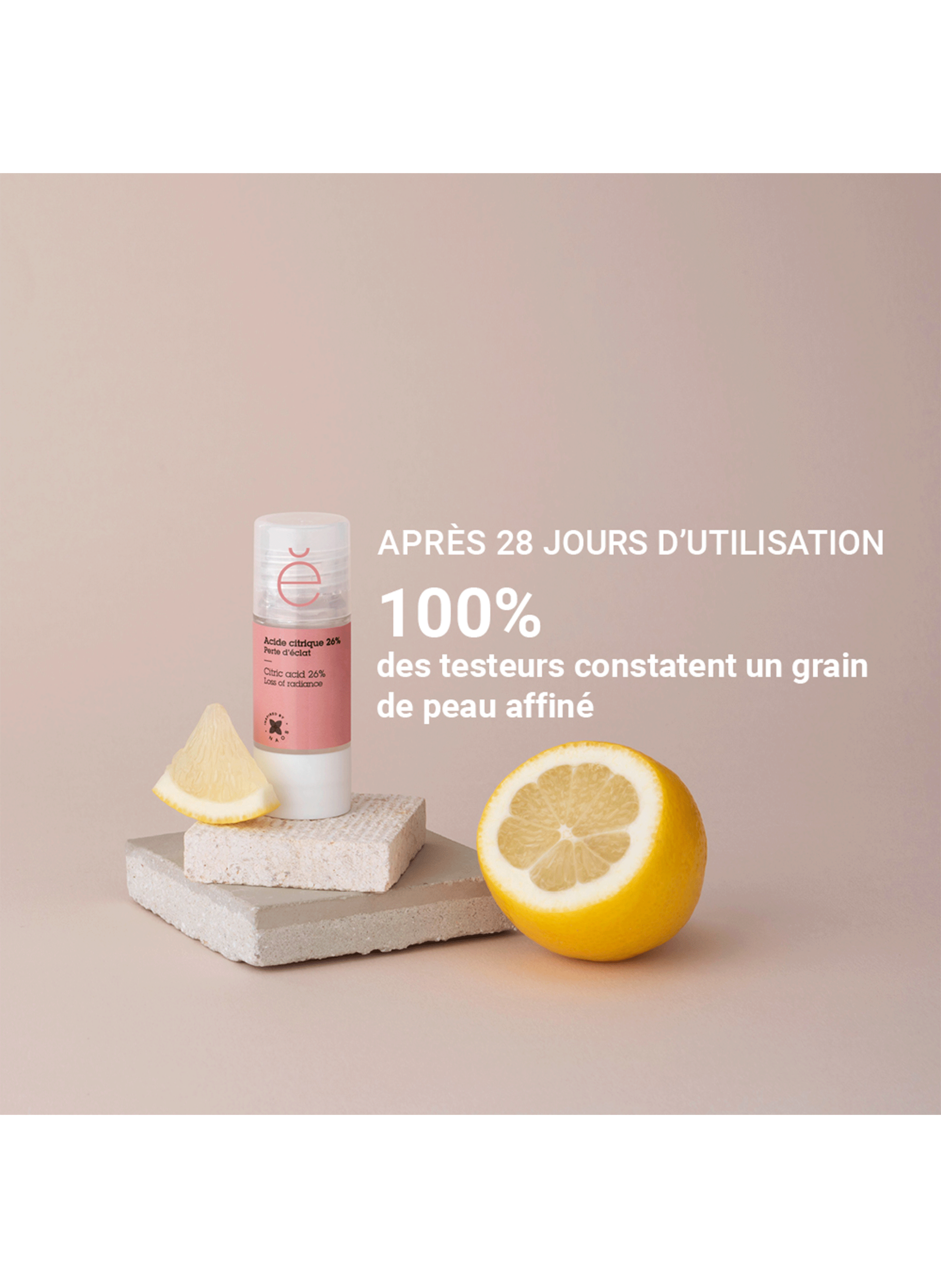 Actif pur acide citrique 26% ETAT PUR No color