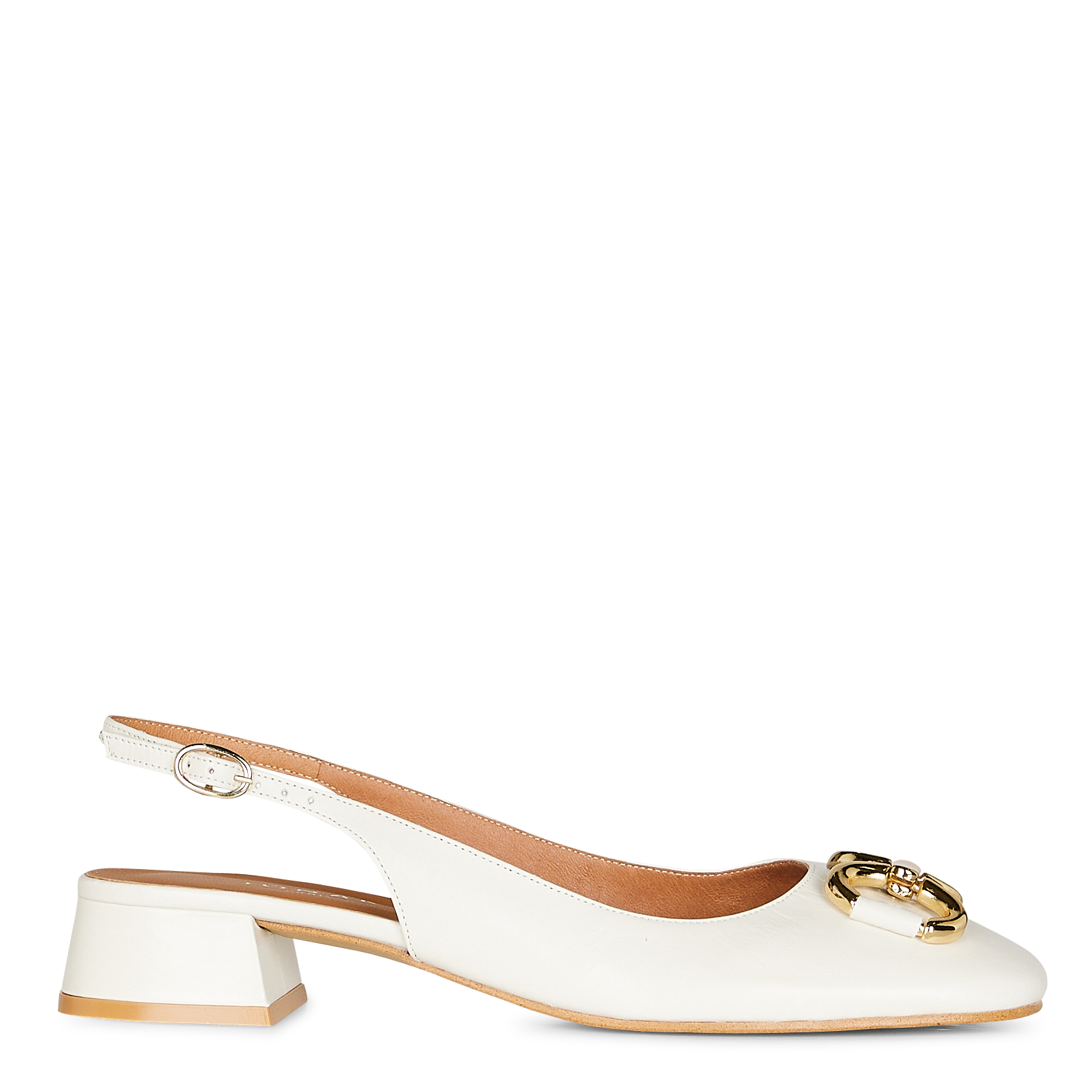 Escarpins slingbacks en cuir vieilli doublon | Blanc Chaussures mariage The Wedding Explorer