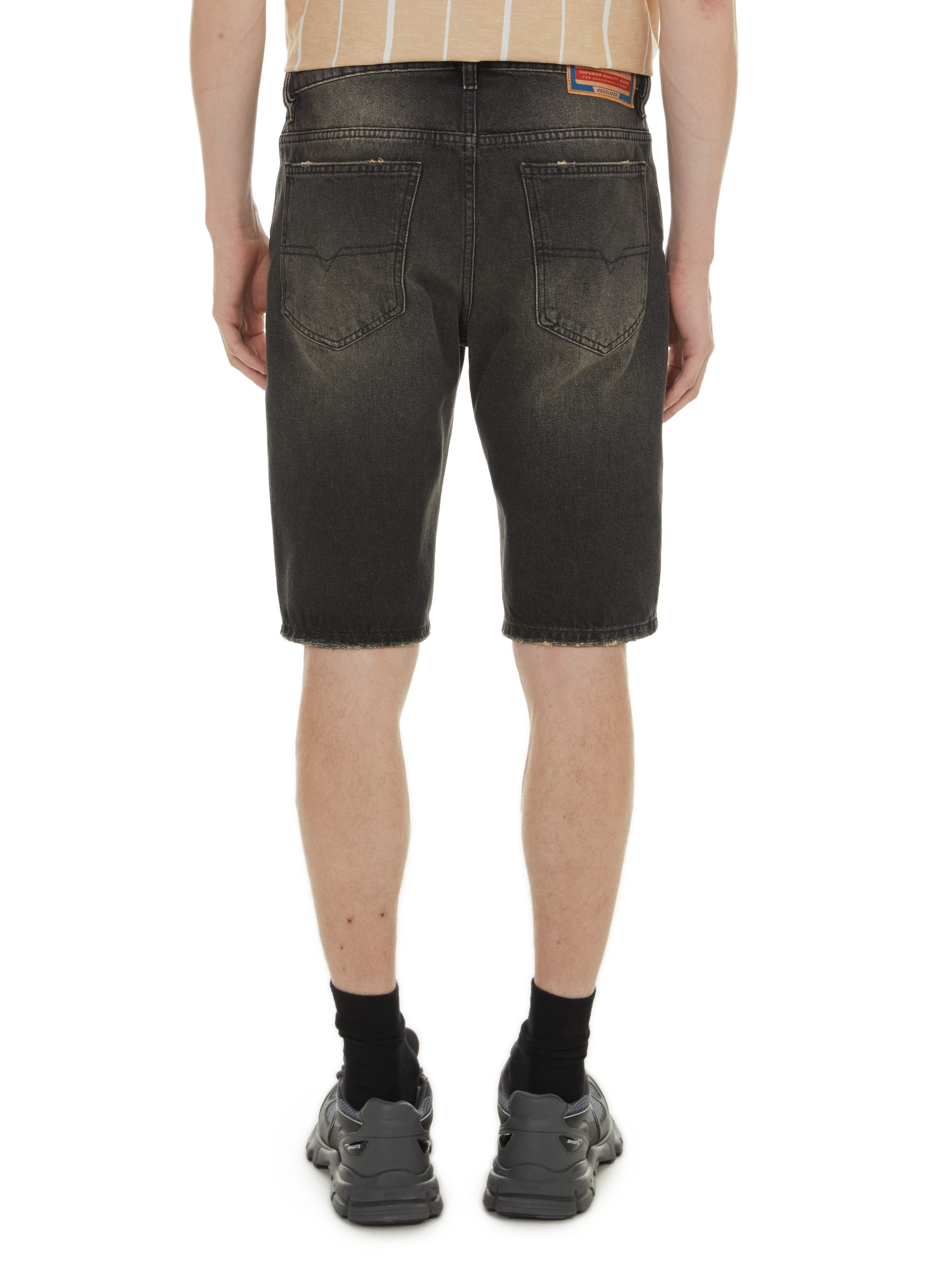 Slim-fit denim shorts DIESEL Blue