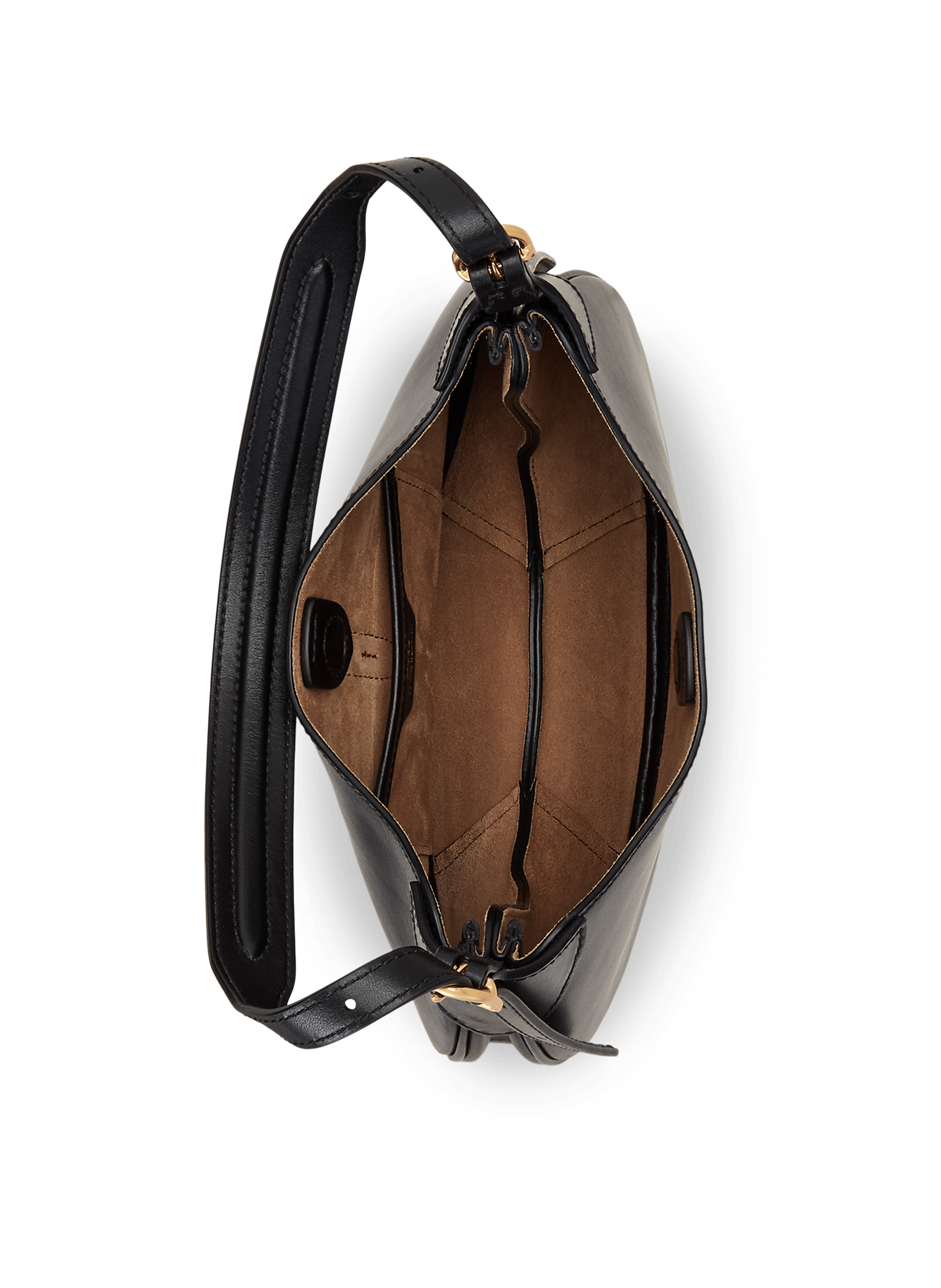 .Sac à main en cuir POLO RALPH LAUREN Noir