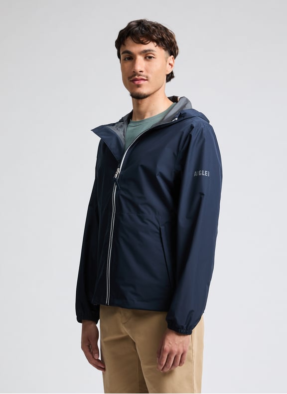 Windproof Raincoat Blue by AIGLE AIGLE Windproof Raincoat Blue
