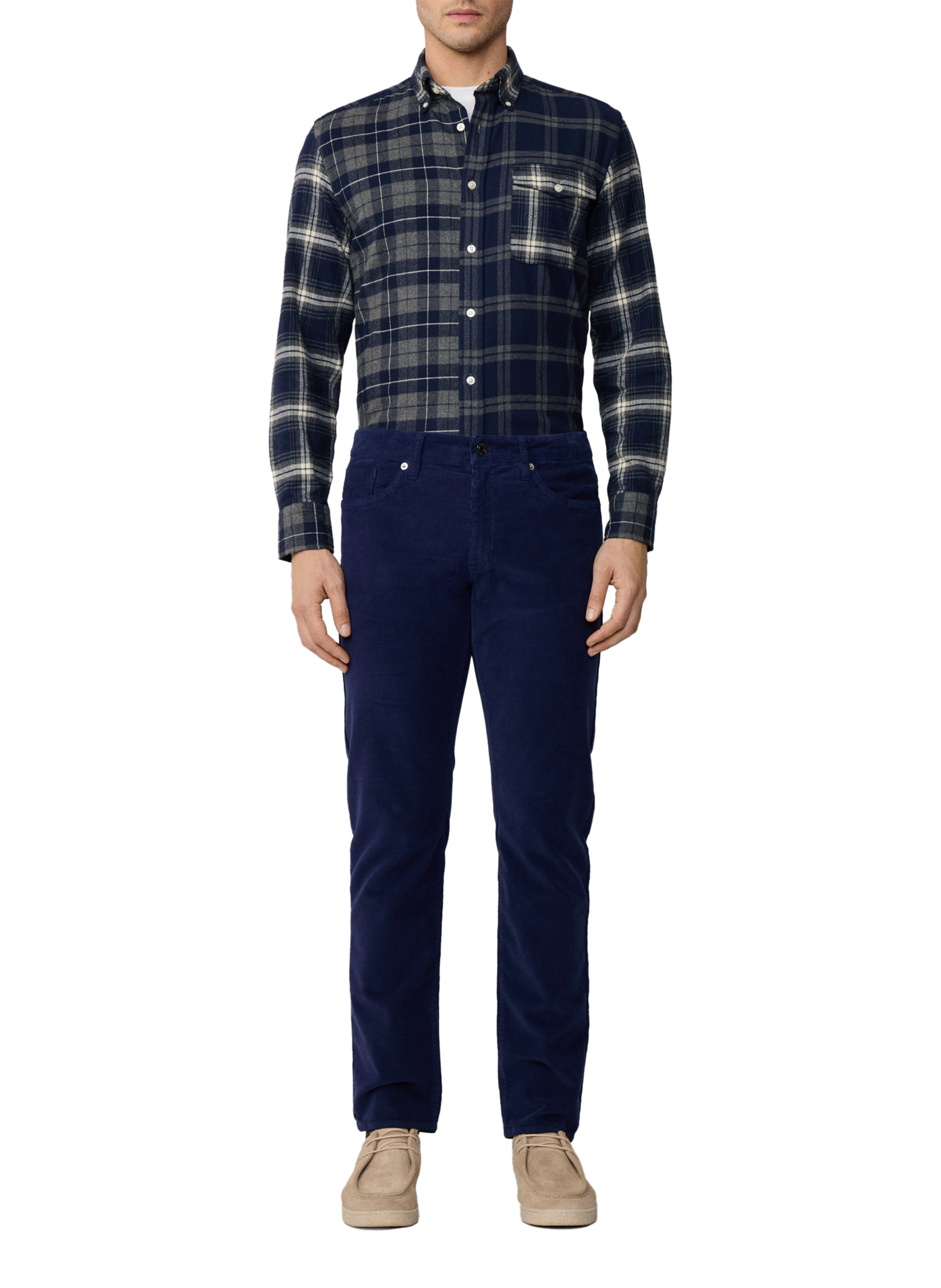 Pantalon en velours côtelé  FACONNABLE Bleu