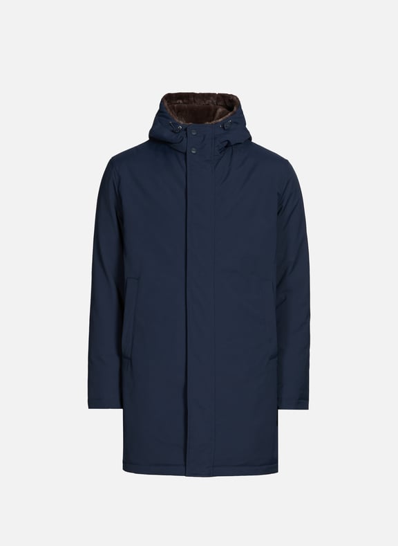 Parka unie à capuche Bleu by HERNO HERNO Parka unie à capuche Bleu