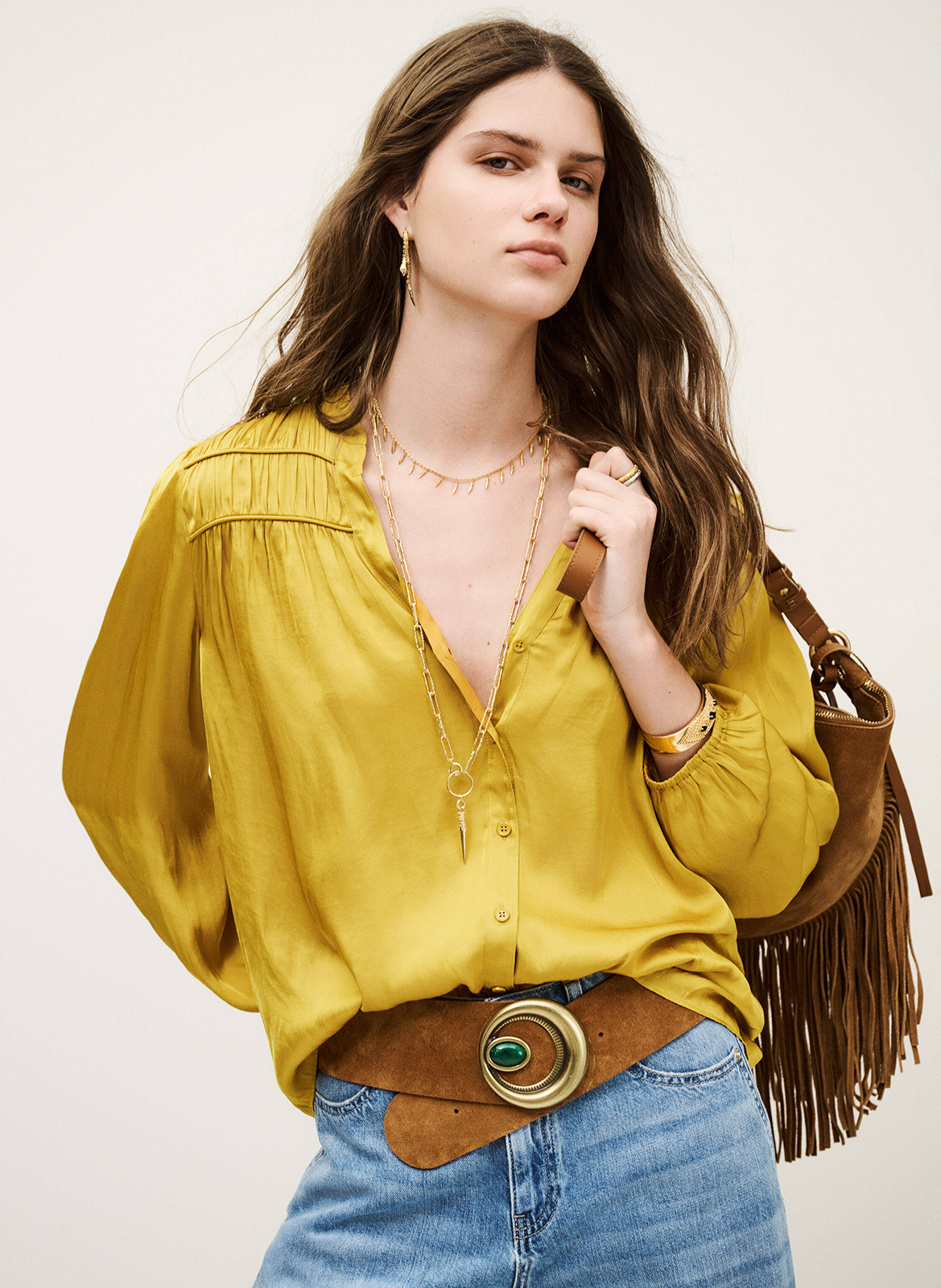 Chemise col v cessia BA&SH