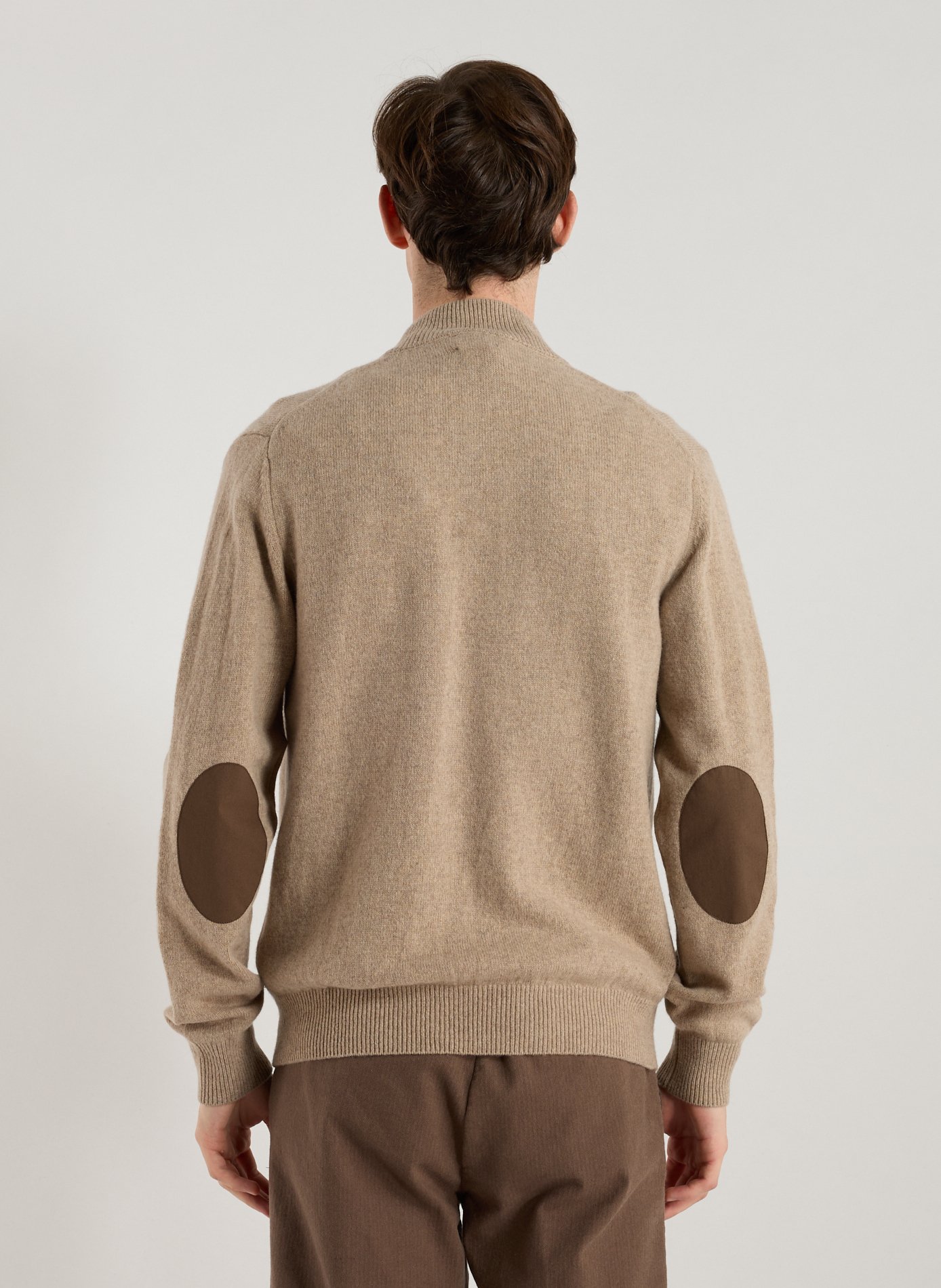 Fox patch cardigan HACKETT Beige