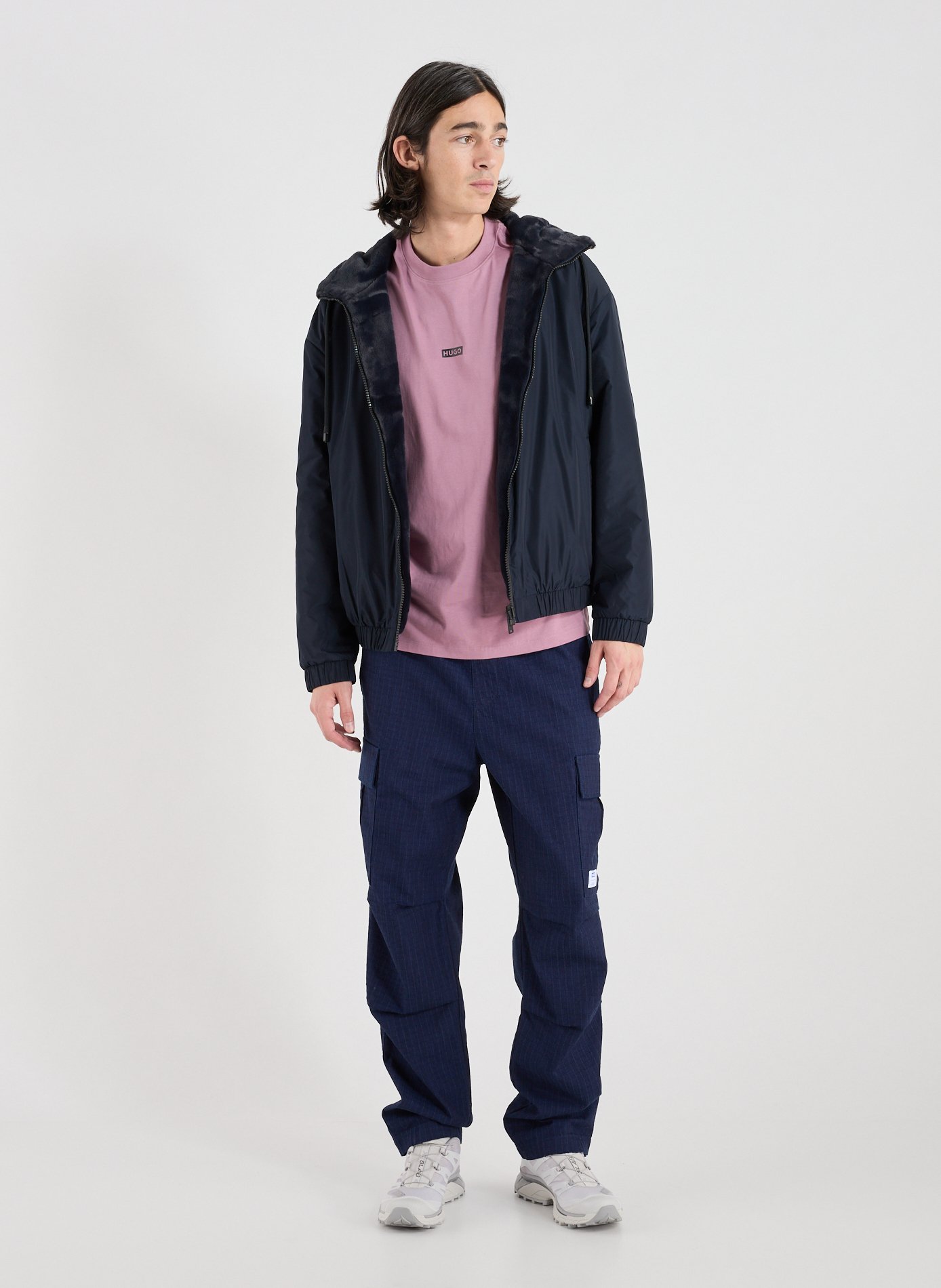 Reversible Borden Bunny hooded parka MOOSE KNUCKLES Blue