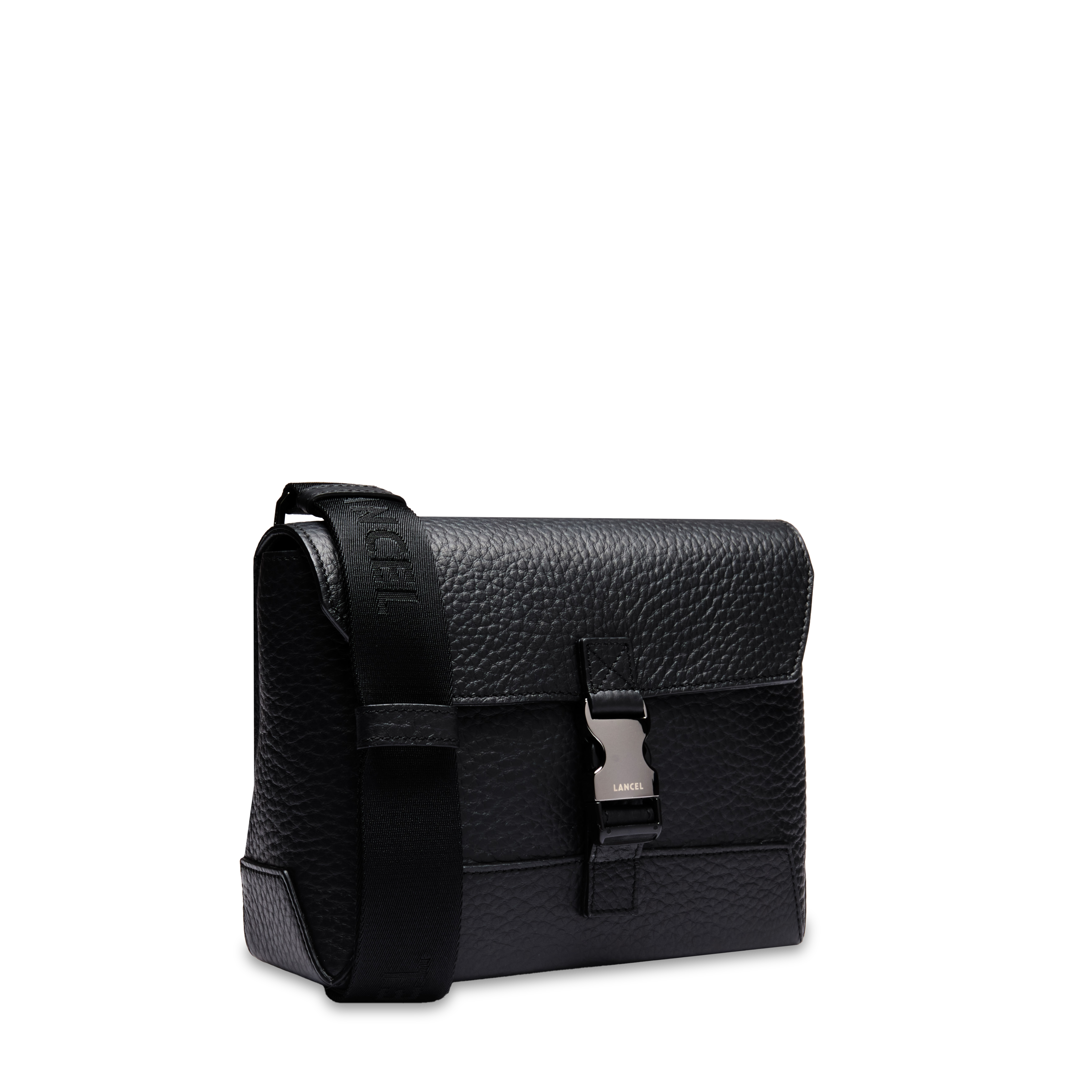 Sac messenger m milo de lancel en cuir LANCEL Noir