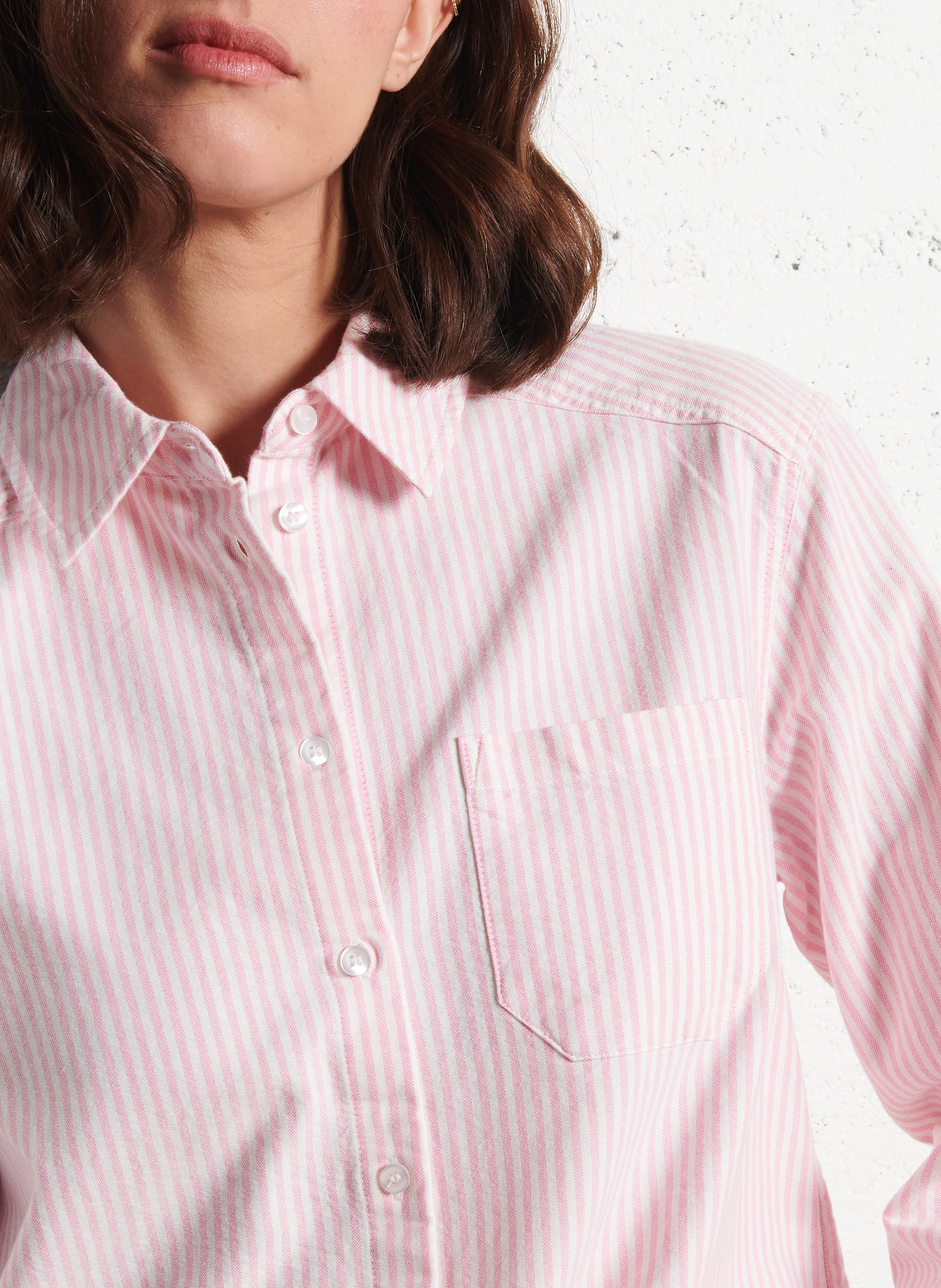 Chemise col classique en coton thomas MAISON 123 Rose