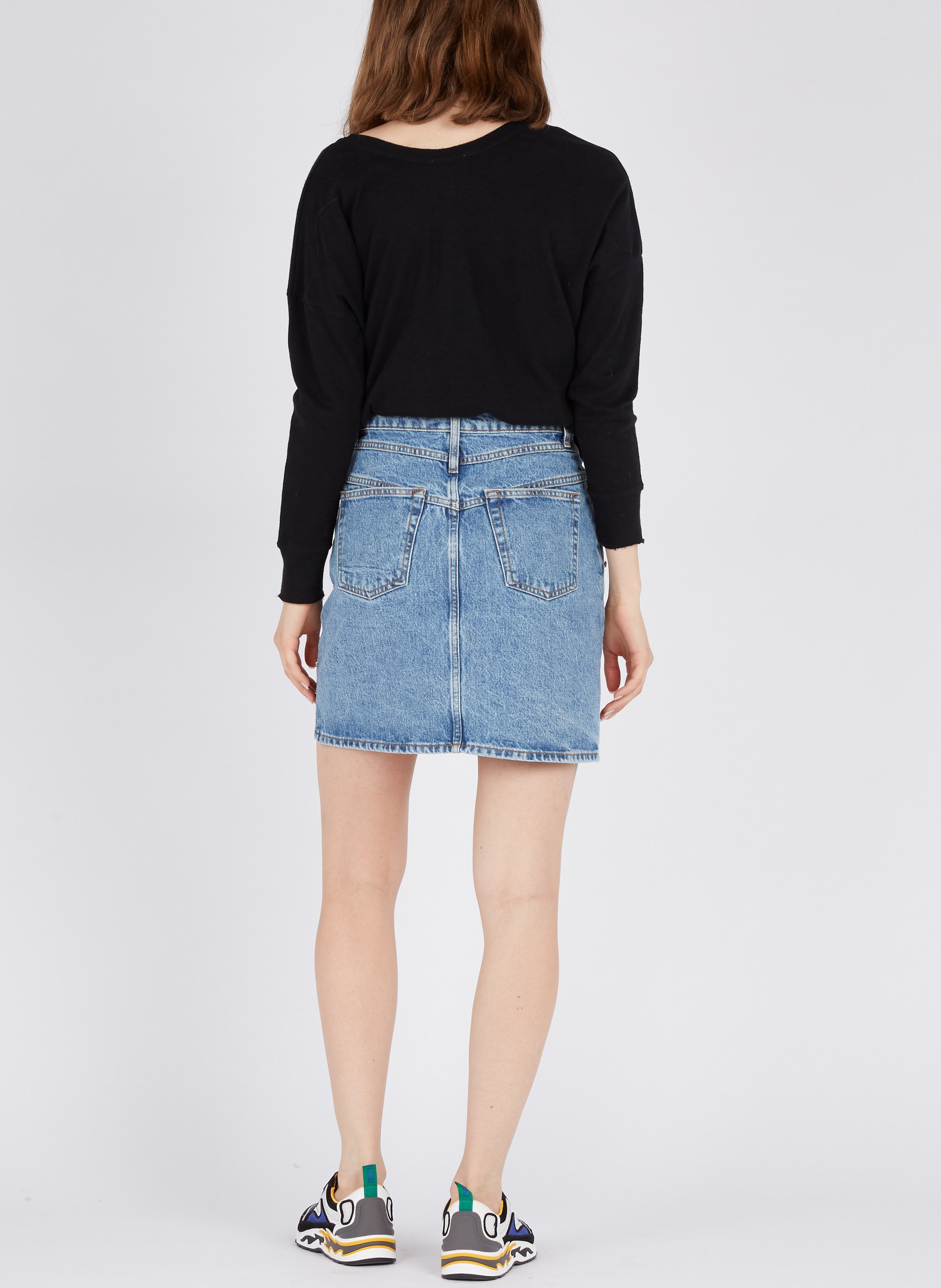 Tee-shirt col bateau en coton sonoma AMERICAN VINTAGE Noir