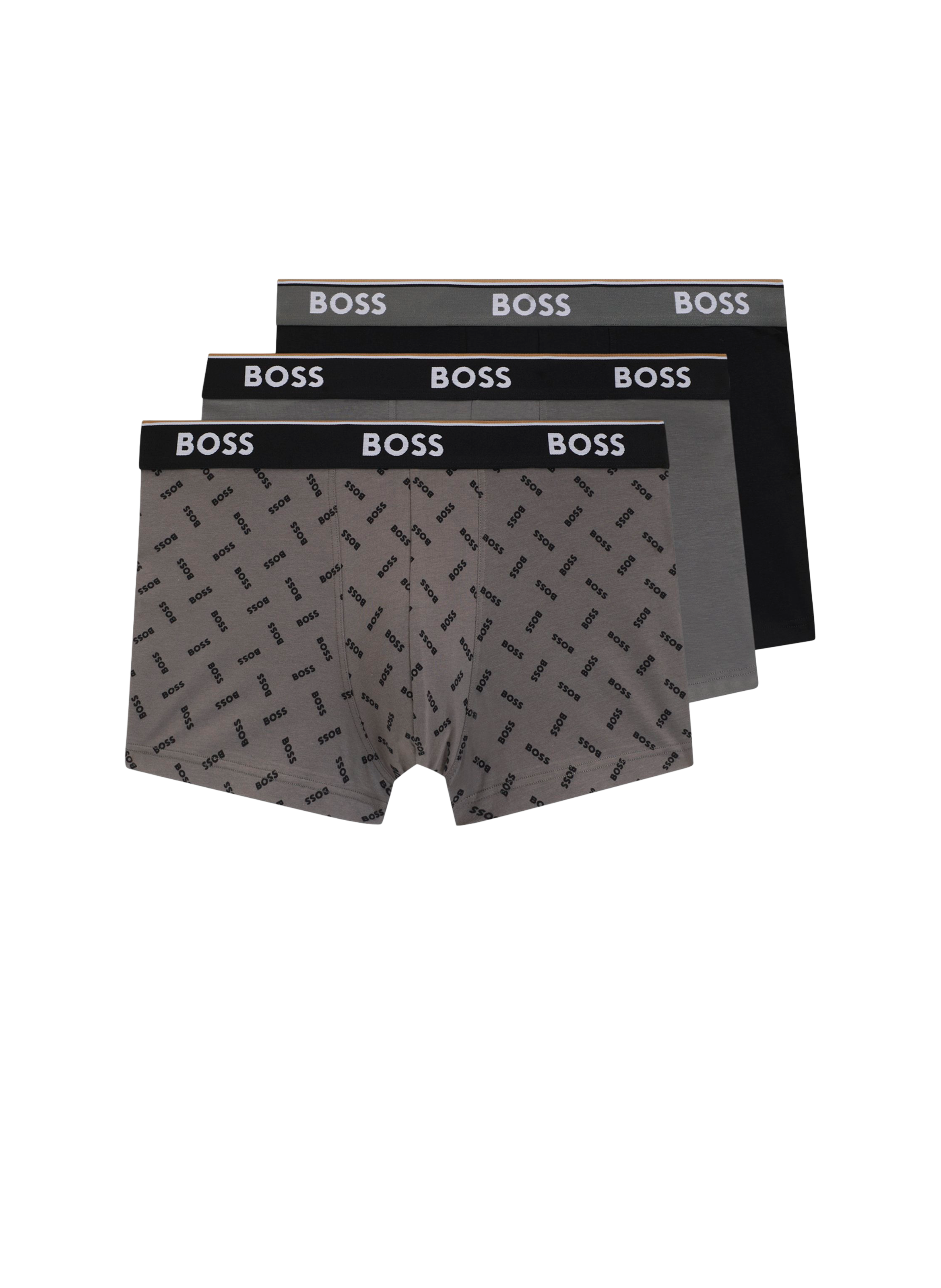 Lot de 3 boxers en coton mélangé BOSS Multicolore