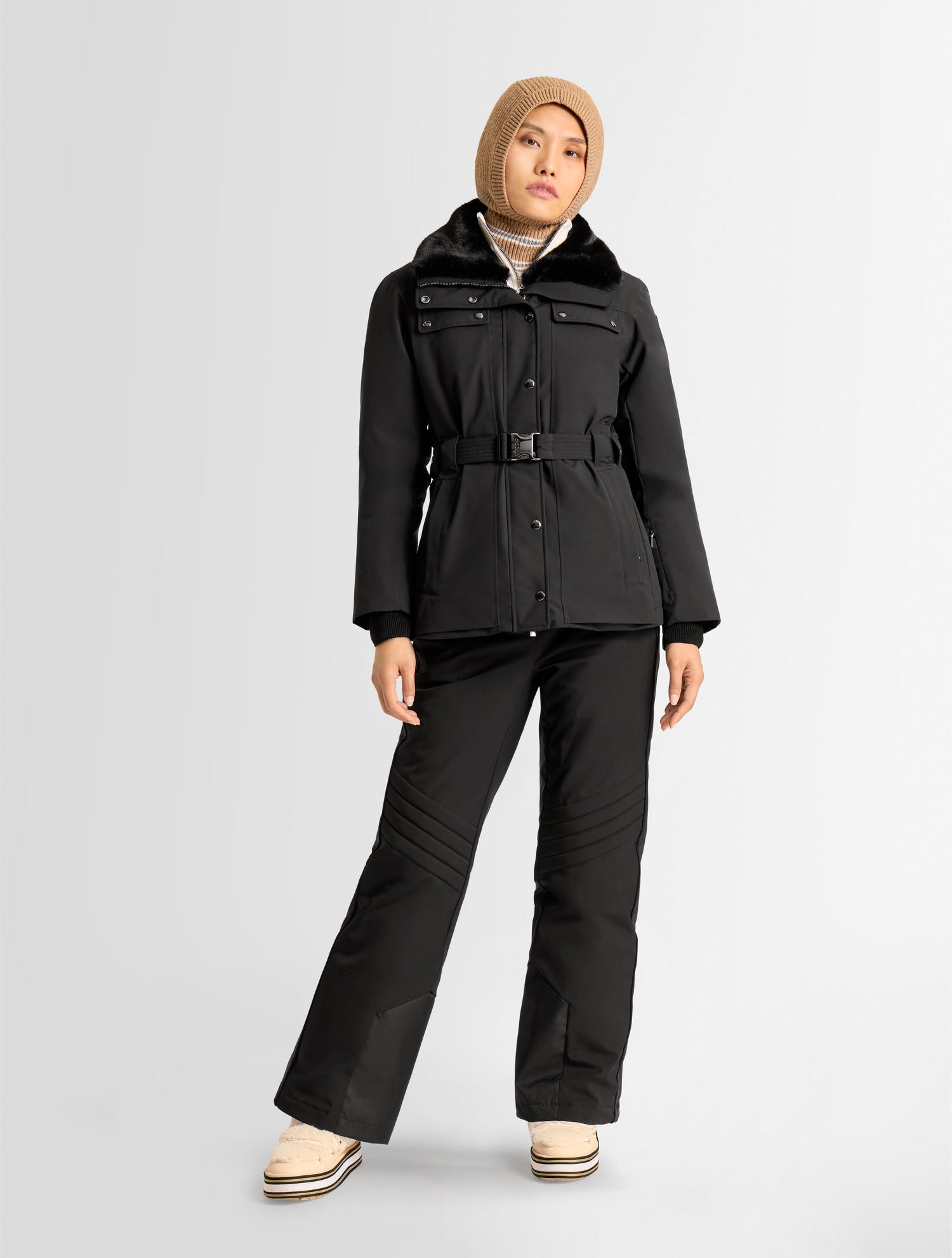 Veste de ski dessa col tailleur coupe regular FUSALP Noir