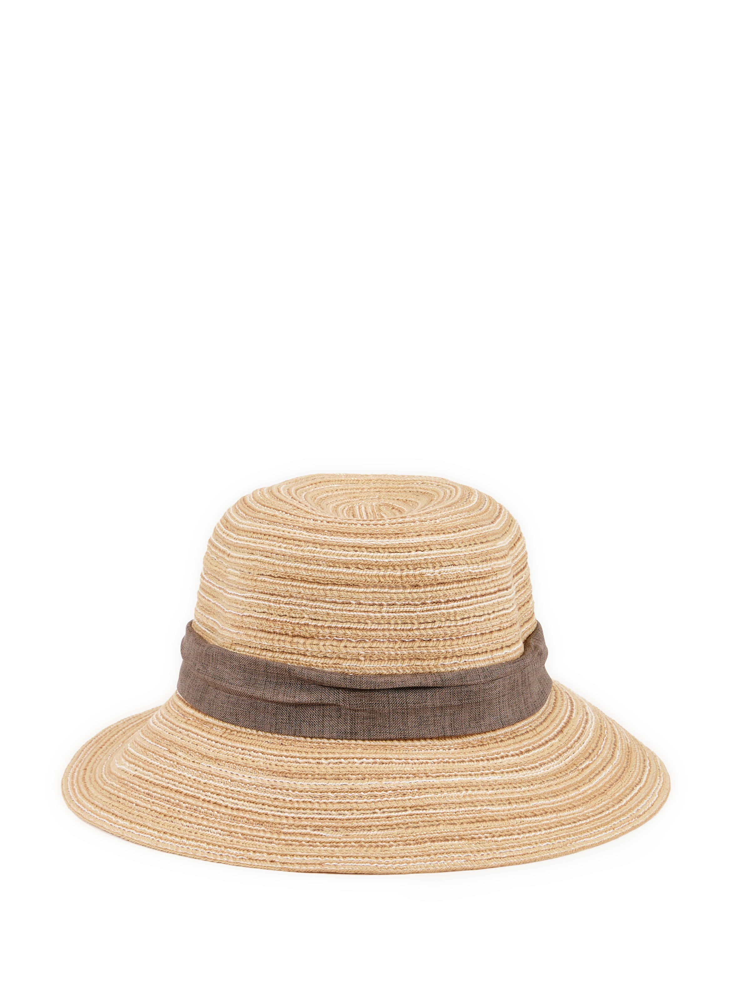 Chapeau rond effet paille AU PRINTEMPS PARIS Beige