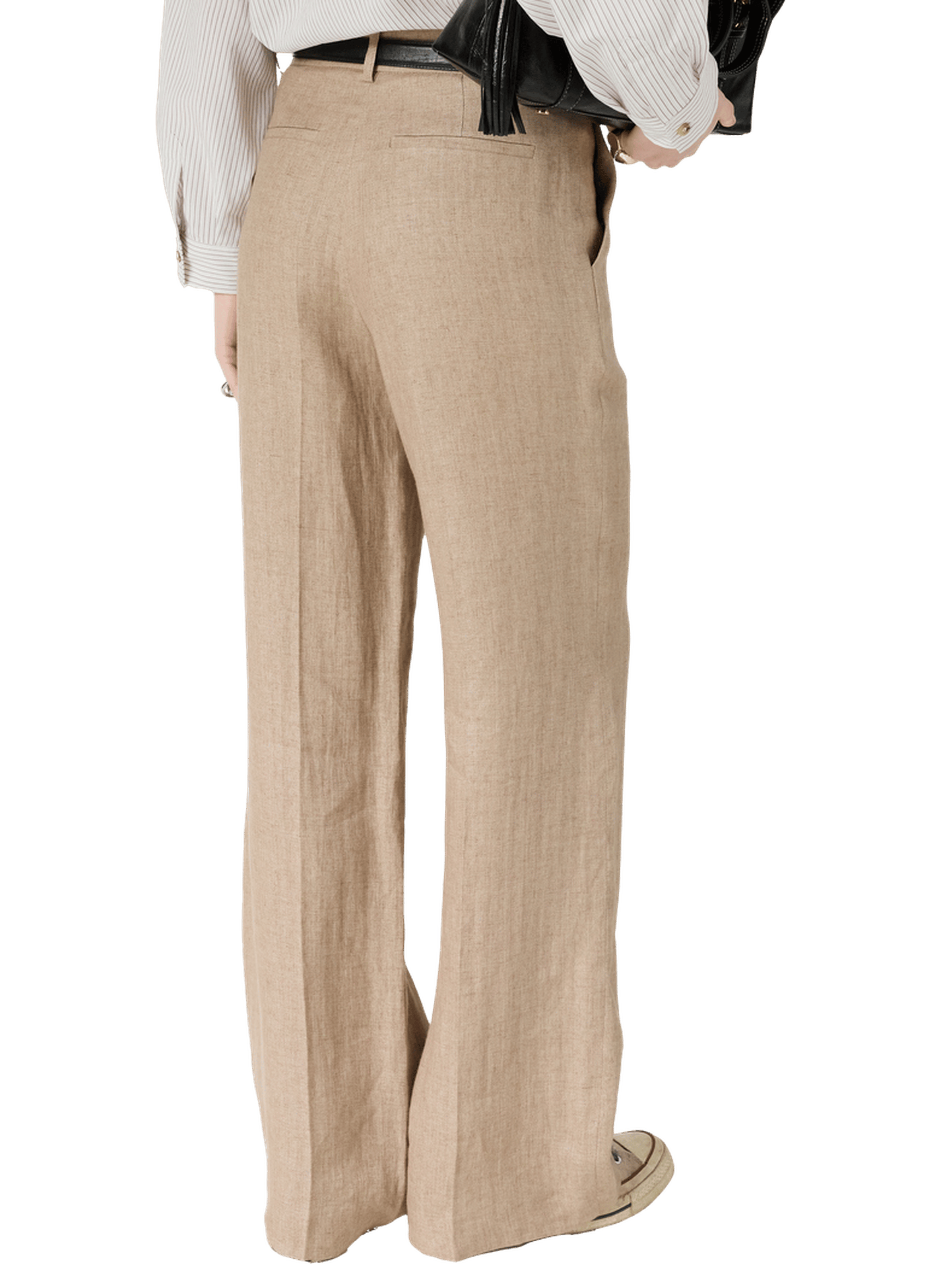 Pantalon large en lin - abigail GERARD DAREL Beige