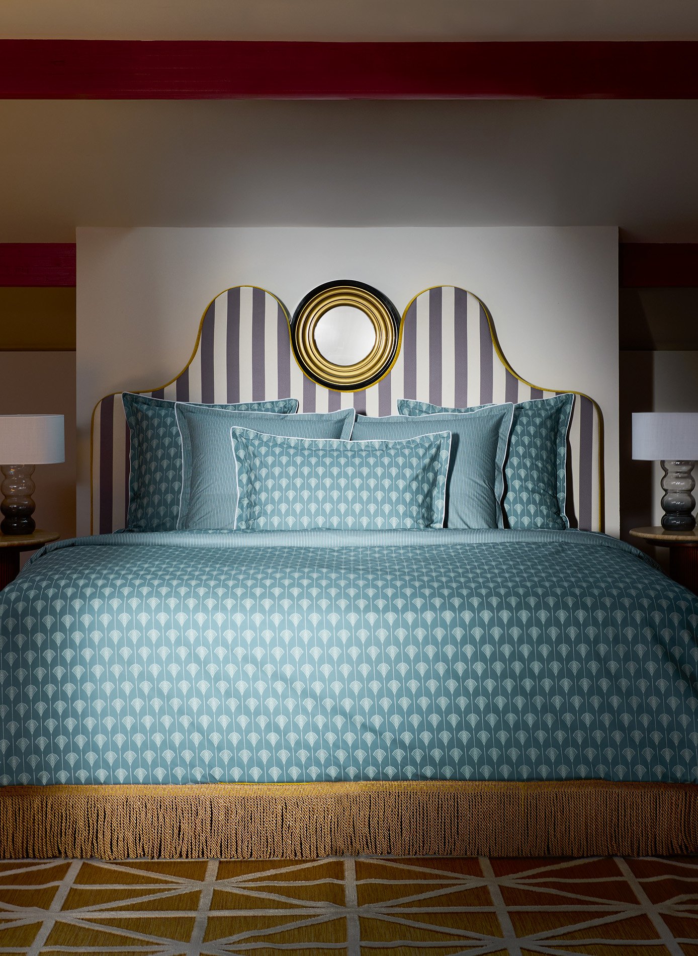 Drap plat aristo ANNE DE SOLENE Bleu