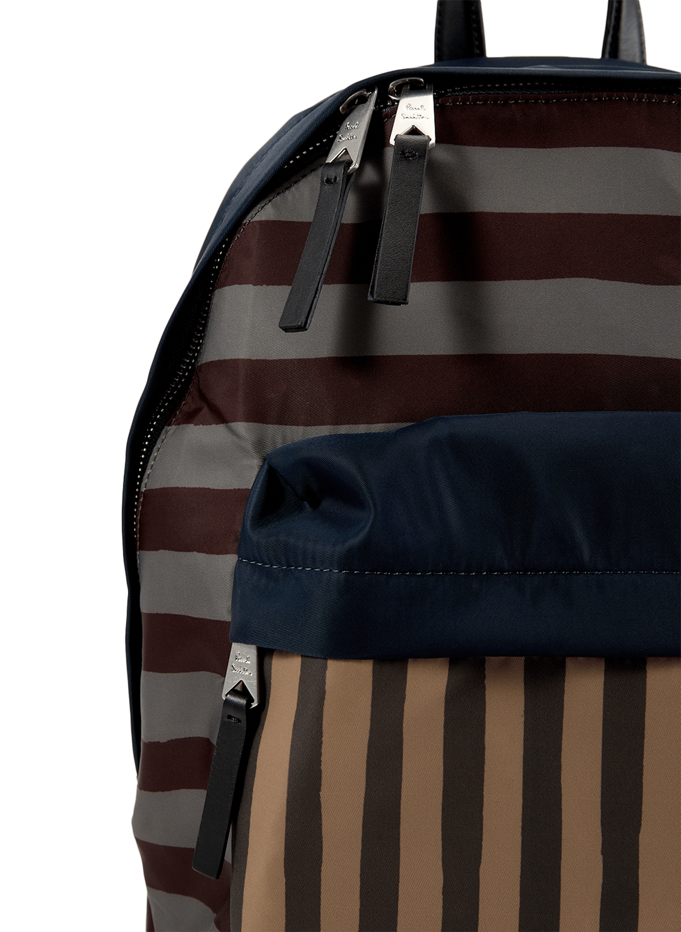 Sac à dos à rayures PAUL SMITH Vert