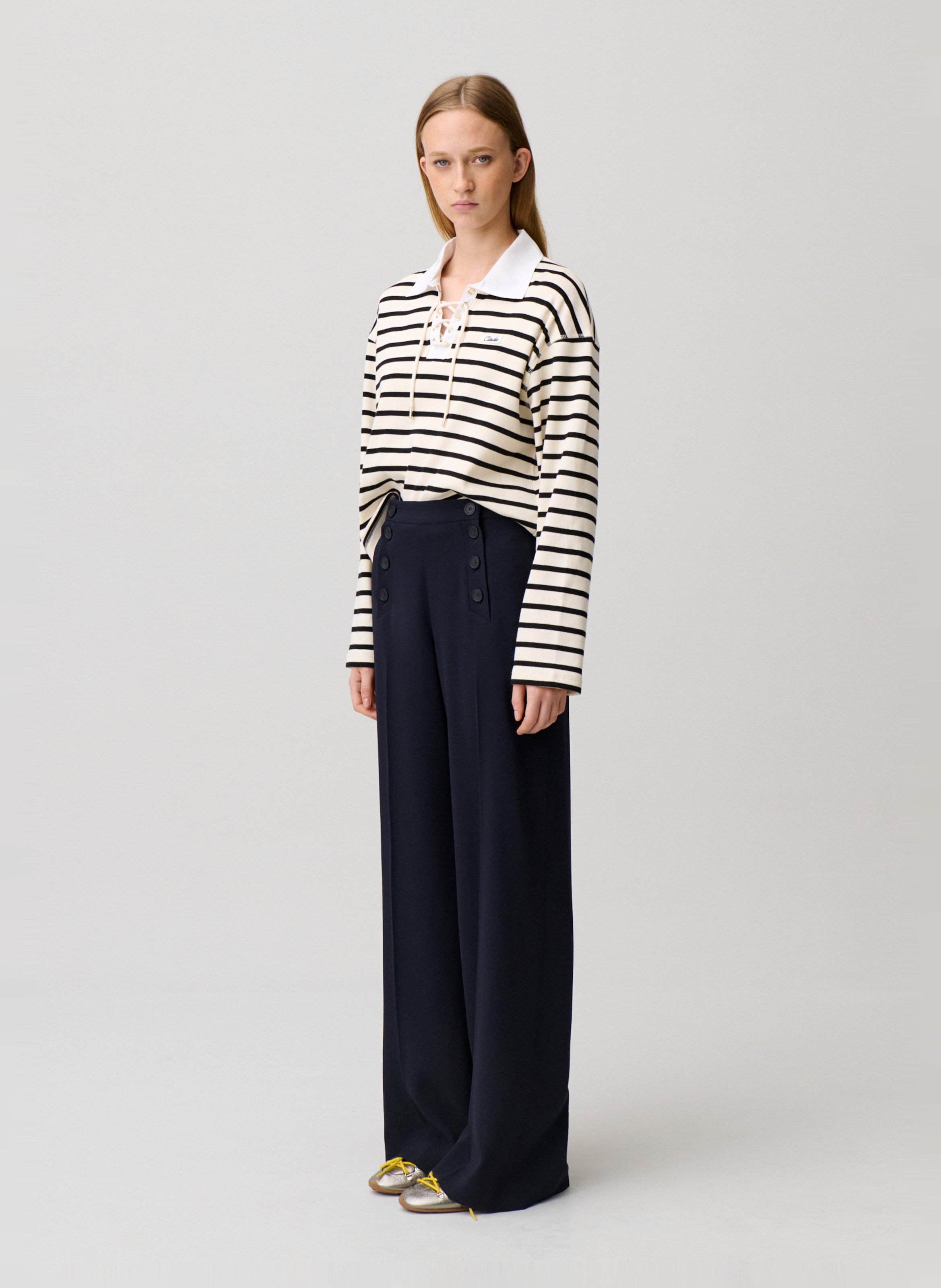 Pantalon droit CLAUDIE PIERLOT Bleu